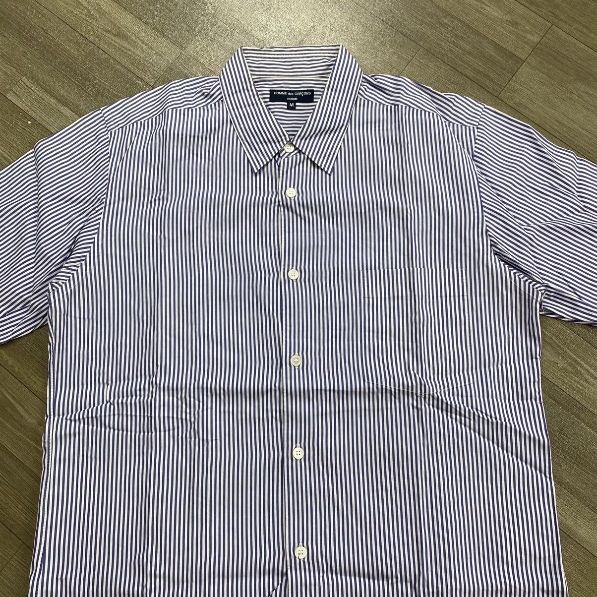 Comme des Garcons Homme Vintage Comme Des Garcons Homme CDG Striped Designer Shirt Size US M / EU 48-50 / 2 - 2 Thumbnail