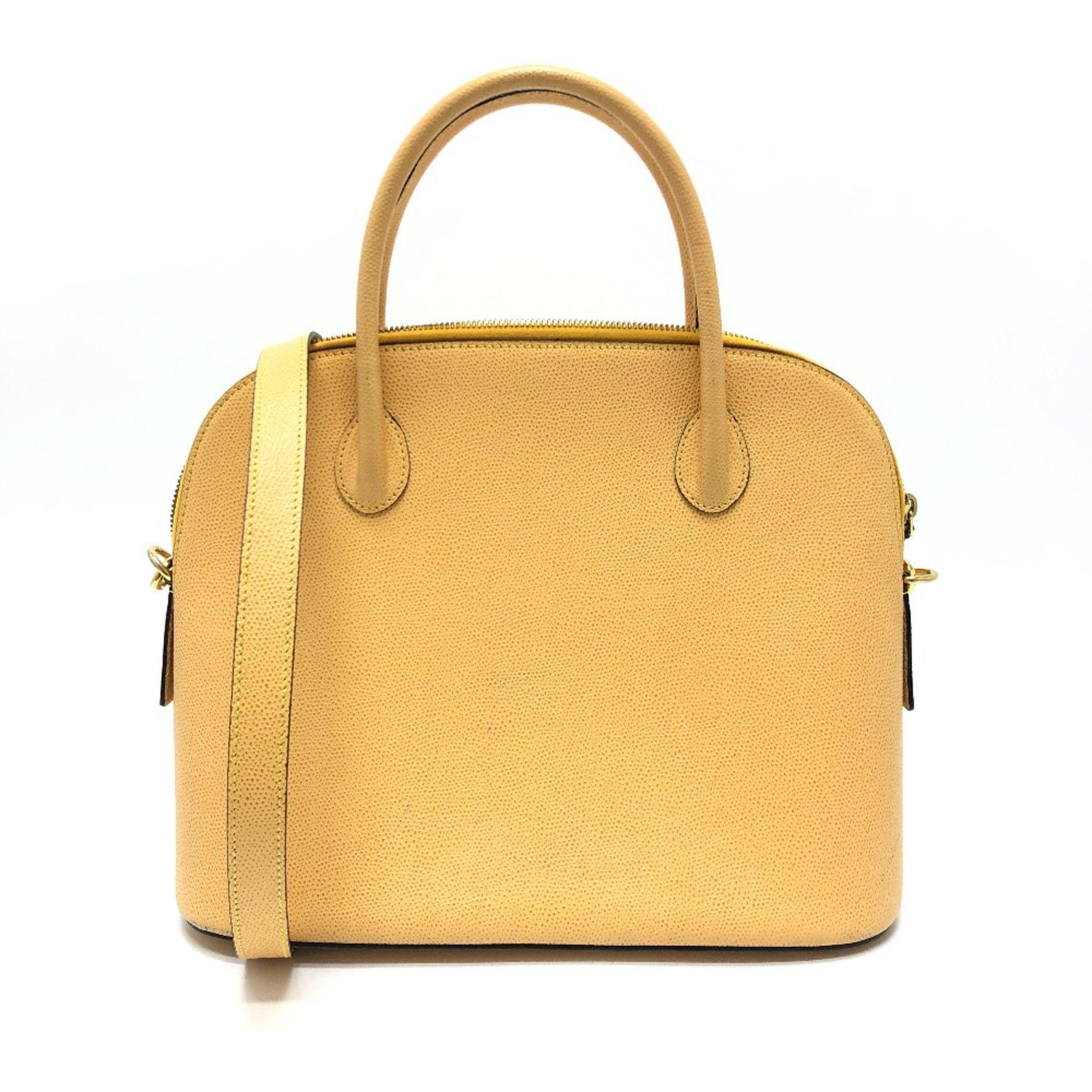 Celine CELINE Vintage Bowling Shoulder Bag Yellow Beige Based GoldHardware Size ONE SIZE - 1 Thumbnail
