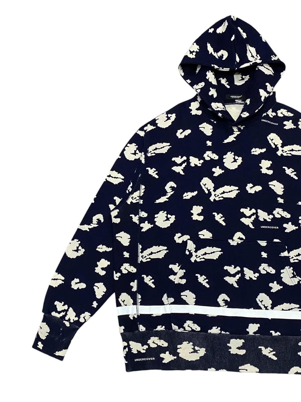 Jun Takahashi × Undercover Undercover Men’s Floral Print Popover Hoody In Navy Base Size US L / EU 52-54 / 3 - 11 Thumbnail