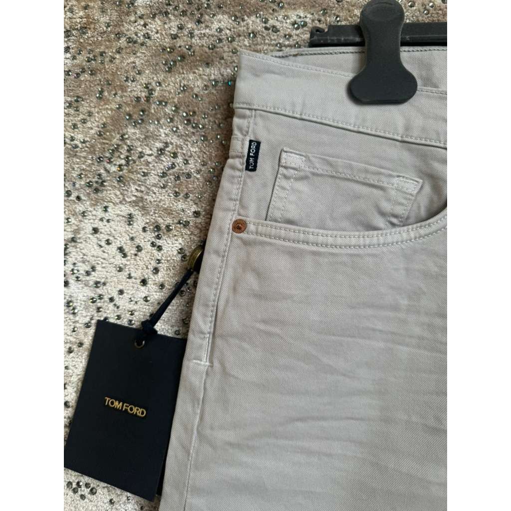 Tom Ford o1rshd1 Slim Fit Corduroy Jeans in Pale Stone Size US 36 / EU 52 - 16 Thumbnail