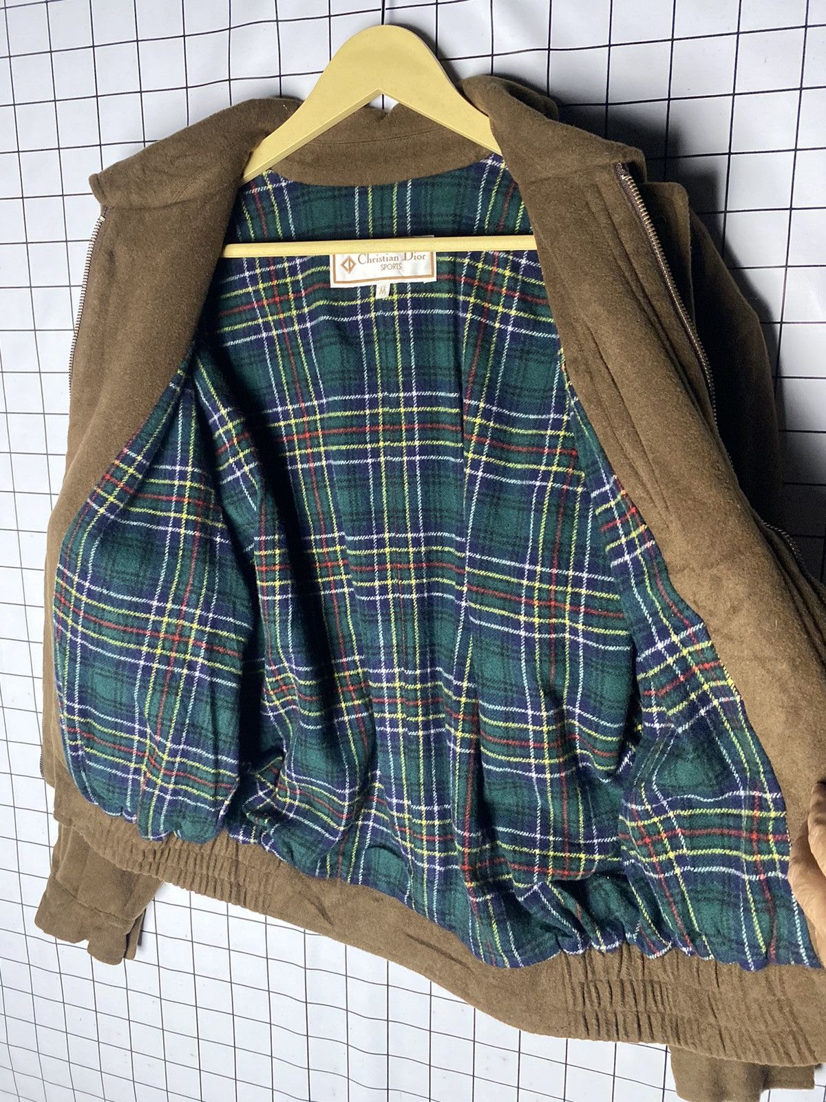 Christian Dior Monsieur Vintage 90s Brown Christian Dior Sport Wool Bomber Jacket Size US M / EU 48-50 / 2 - 8 Thumbnail