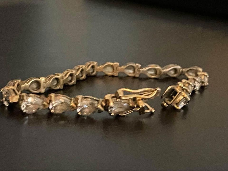 Designer Vintage 925 Teardrop Clasp Bracelet Size ONE SIZE - 3 Thumbnail