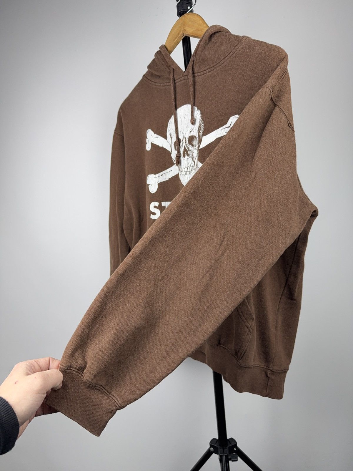 Vintage FC St Pauli Skull Hoodie Totenkopf Brown Pullover Streetwear Size US L / EU 52-54 / 3 - 6 Thumbnail