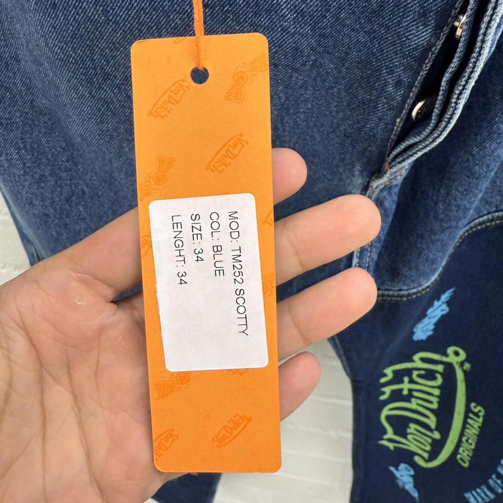 Von Dutch Von Dutch Patchwork Jeans W34 L34 Graphic Denim – Brand New Size US 34 / EU 50 - 7 Thumbnail