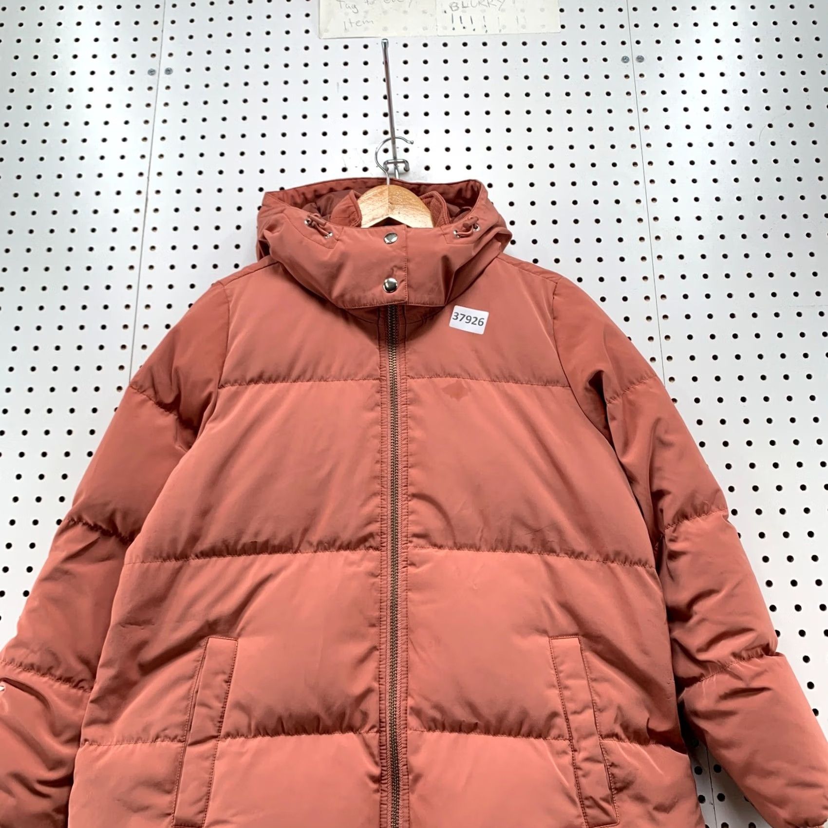 Madewell Madewell Down Puffer Jacket Womens Hooded Heavyweight Peach Pink XS Size XS / US 0-2 / IT 36-38 - 2 Thumbnail