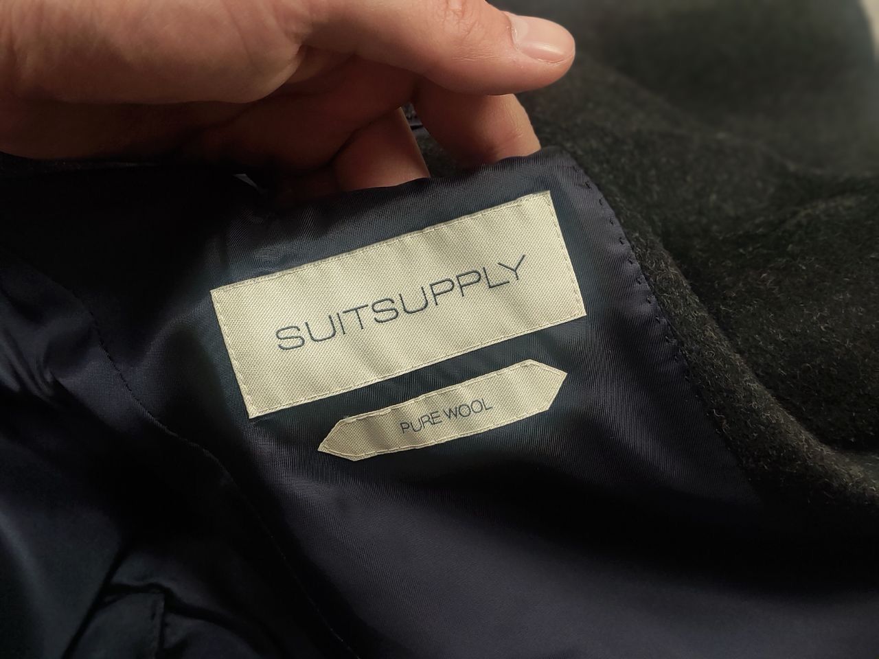 Suitsupply Suitsupply Design vicenza Gray Pure Wool coat Mid Jacket Size US S / EU 44-46 / 1 - 16 Thumbnail