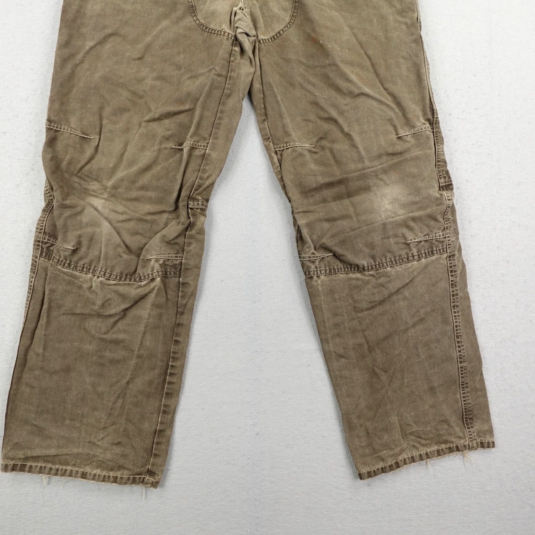 Vintage Kuhl Pants Mens 36x32 Brown Crag Series Canvas Utility Articulated Knee Outdoors Size US 36 / EU 52 - 3 Thumbnail