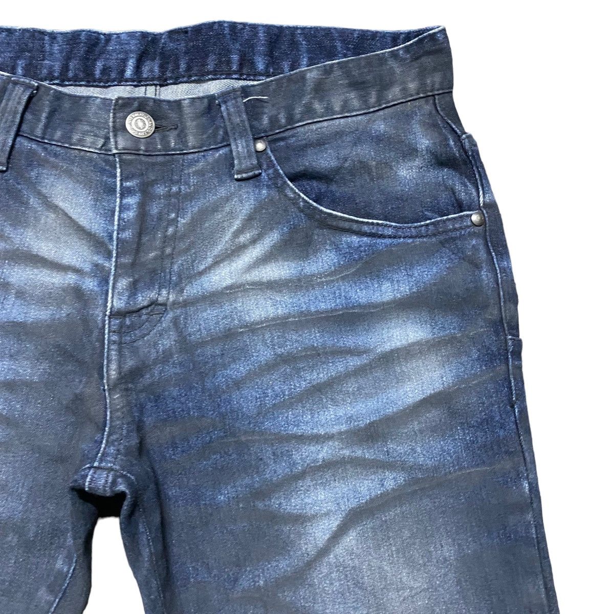 Tornado Mart Tornado Mart Coated Denim Flare Pants Size US 30 / EU 46 - 5 Thumbnail
