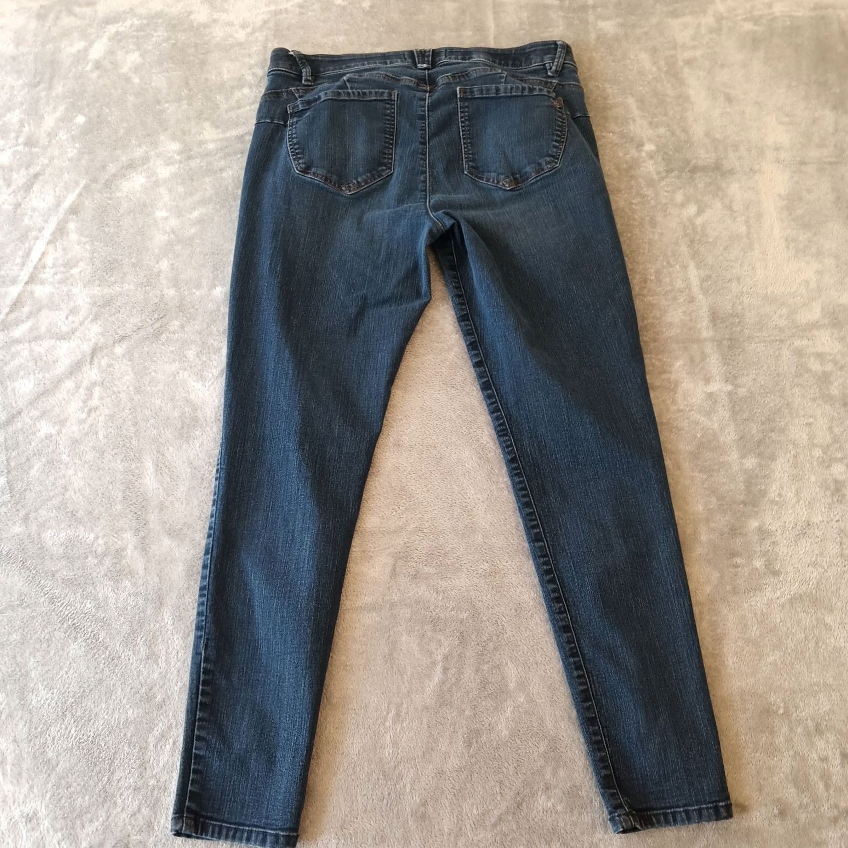 Vintage Democracy Absolution Skinny Jeans Womens Size 14 Blue Dark Wash Stretch 34x28 Jeans Women 5-Pocket Denim Size 36" / US 14 / IT 50 - 2 Thumbnail