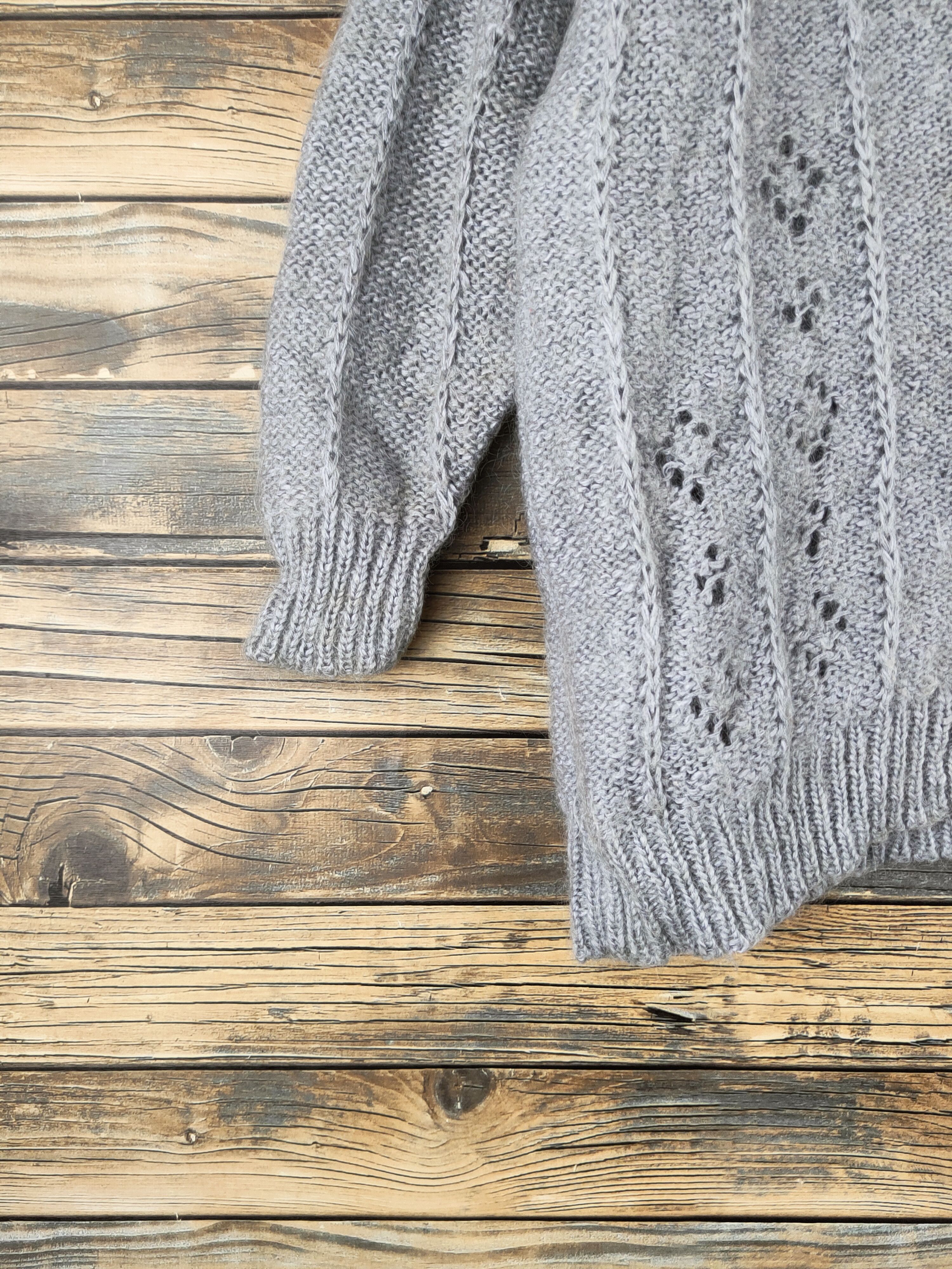 Japanese Brand DL New Seraph Gray Knitwear Cardigans #46-562 Size M / US 6-8 / IT 42-44 - 4 Thumbnail