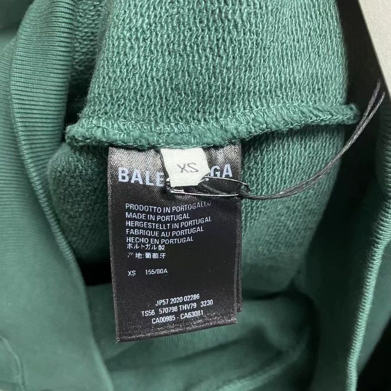Balenciaga Balenciaga latest green back printed logo hoodie-2506 Size US XS / EU 42 / 0 - 5 Thumbnail