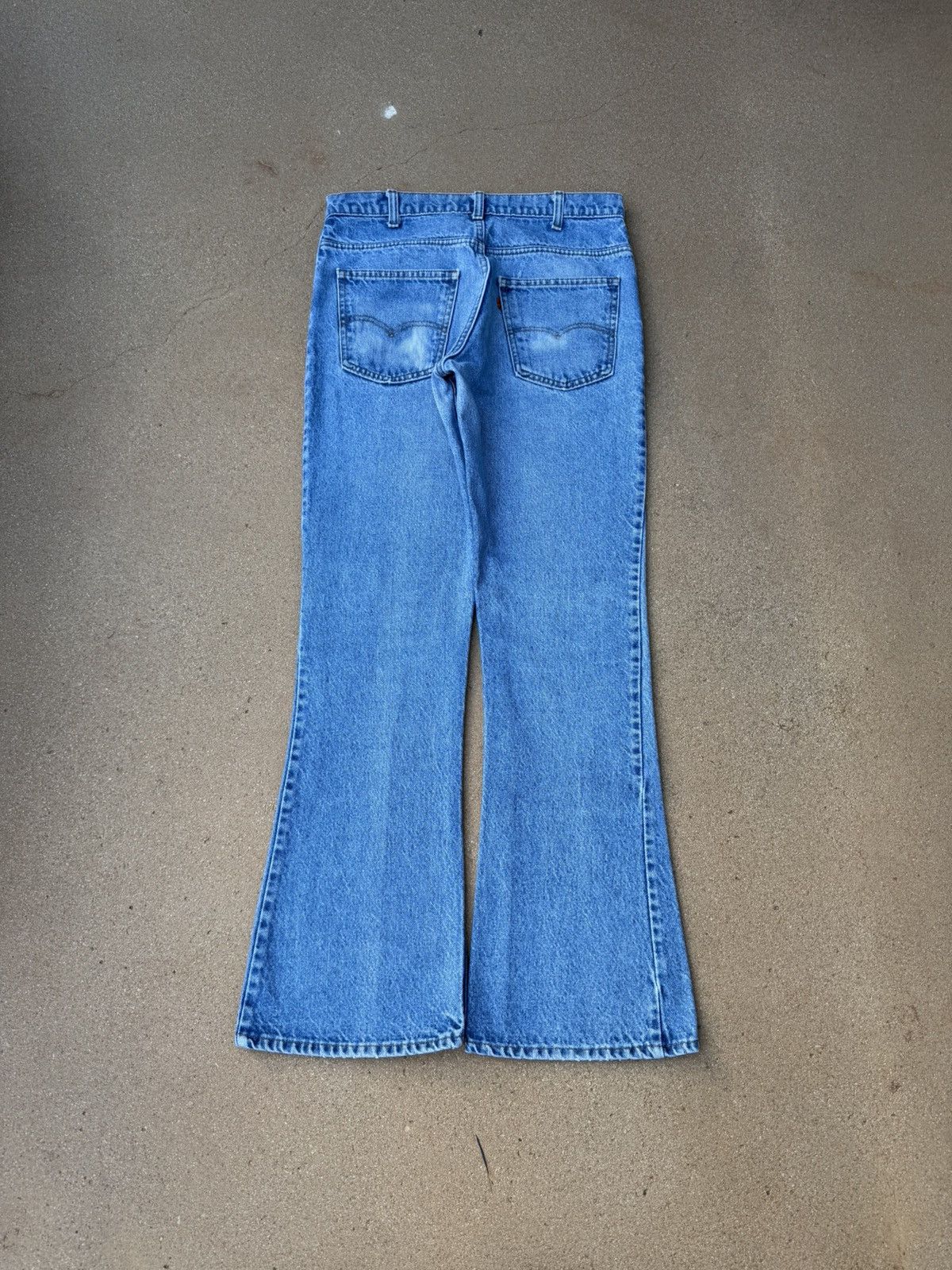 Levi's Vtg 80’s Levi’s 646 Orange Tab Bellbottom Flare Jeans 32x32 Size US 33 - 2 Thumbnail