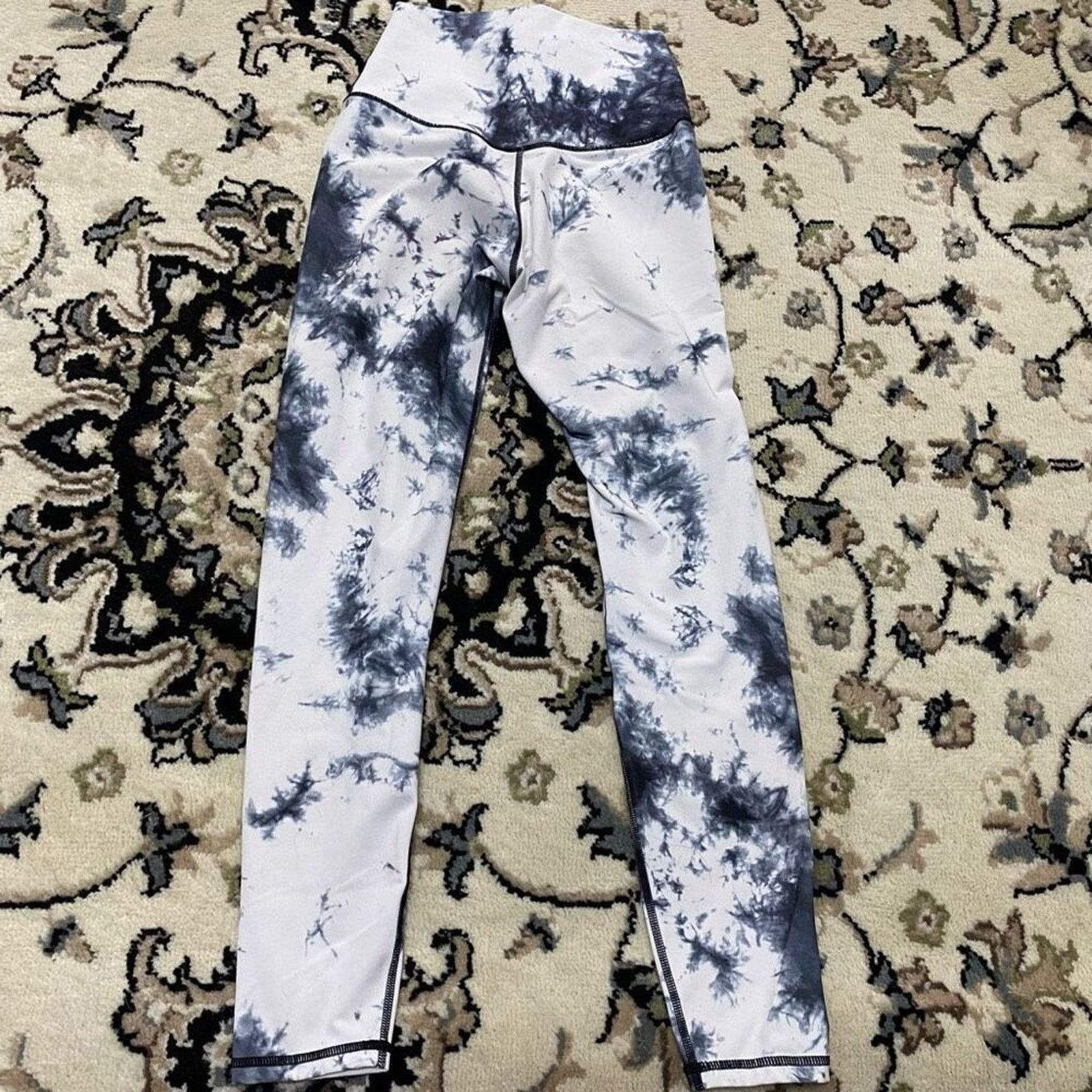 Other Yunoga Black and White Tie Dye Leggings | Sz XS Size 26" / US 2 / IT 38 - 3 Thumbnail
