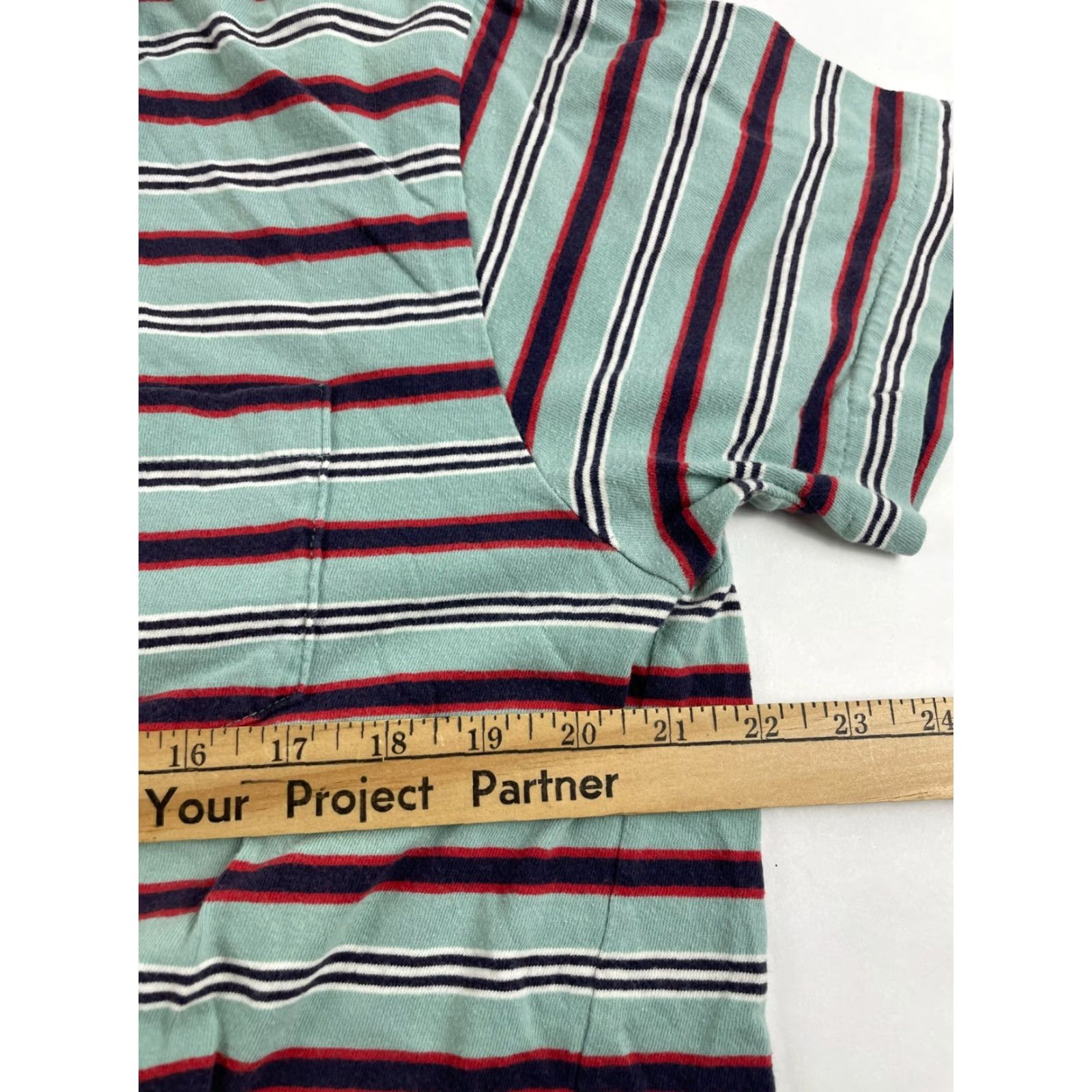 Ralph Lauren Ralph Lauren Polo Shirt Men M Mint Green Striped Pockets 1/4 Button Up Size US M / EU 48-50 / 2 - 4 Thumbnail