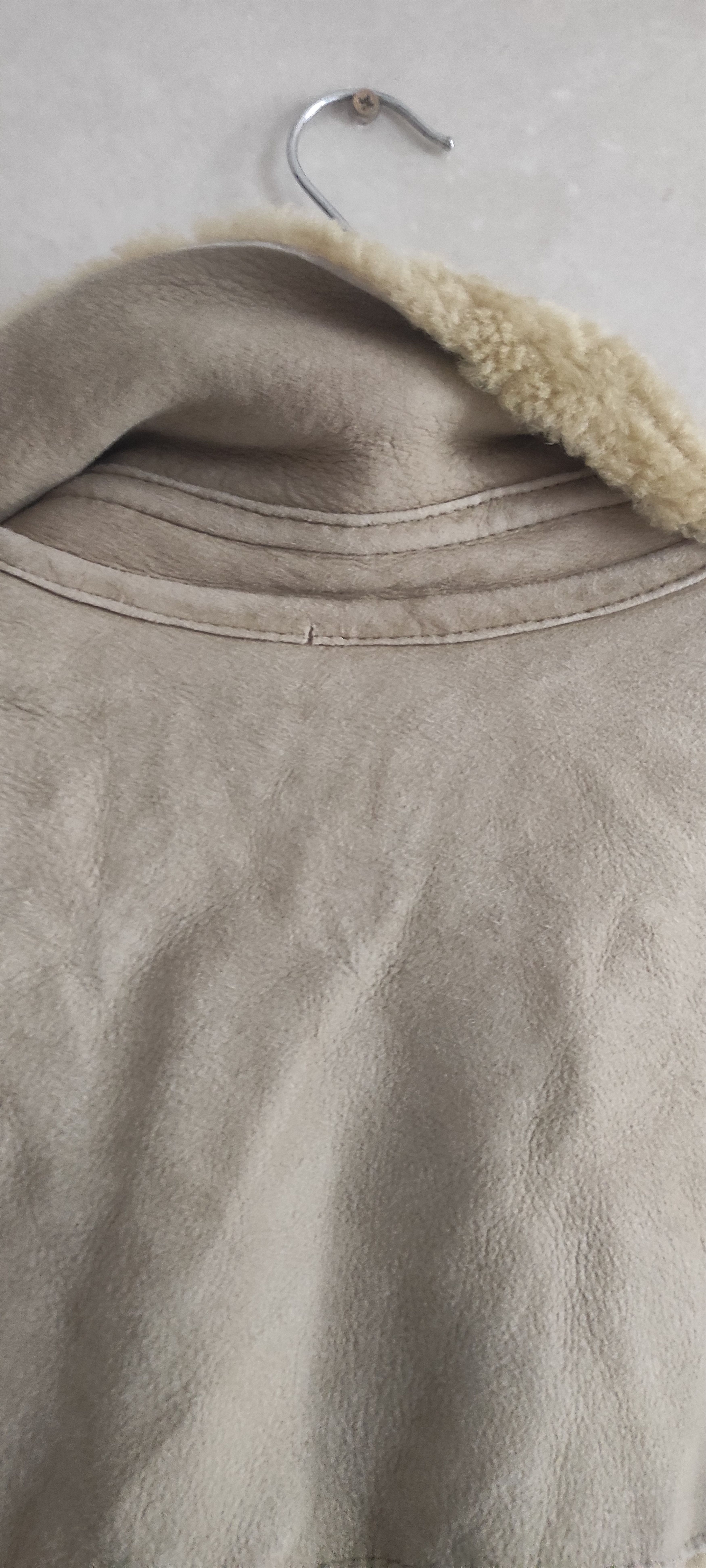 Leather × Vintage Offset Real sheepskin Fur Lined Leather Mens Overcoat Size US L / EU 52-54 / 3 - 13 Thumbnail