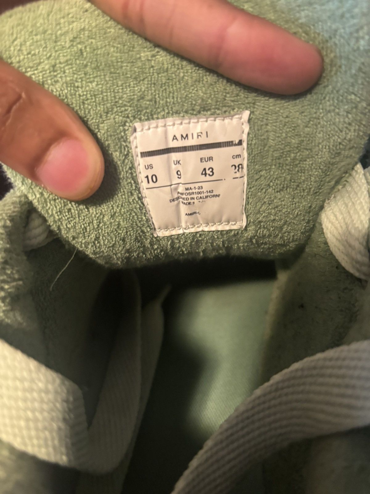 Amiri M1 MINT GREEN AMIRI Size US 10 / EU 43 - 4 Thumbnail