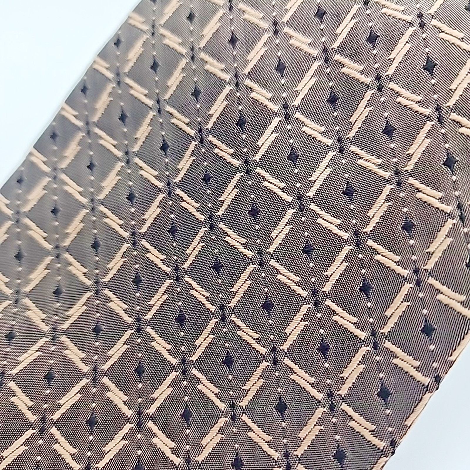 Other Bill Robinson Tan Patterned Silk Tie - Like New Size ONE SIZE - 3 Thumbnail