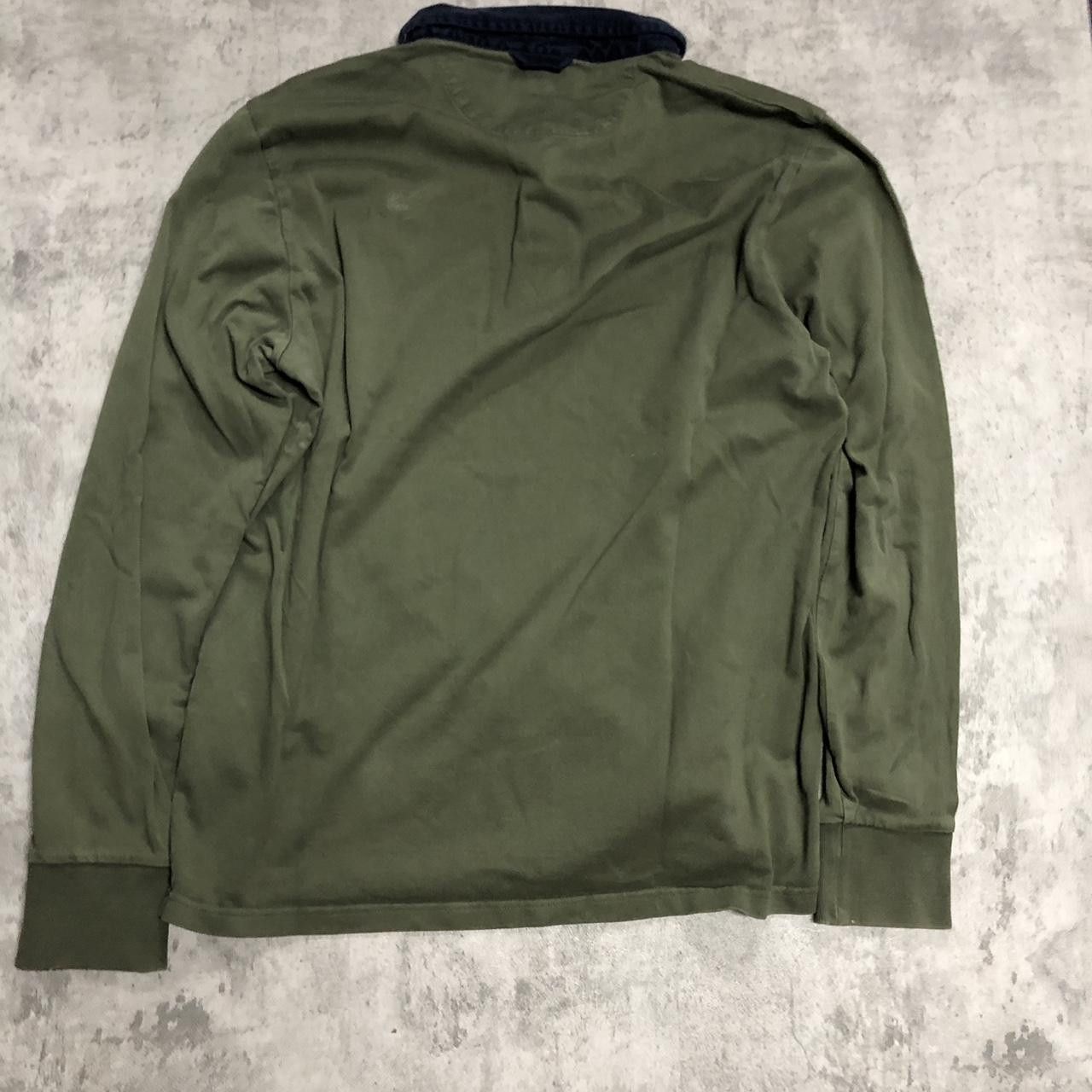 Gant GANT green long sleeve shirt with navy collar #GANT Size US XL / EU 56 / 4 - 4 Thumbnail