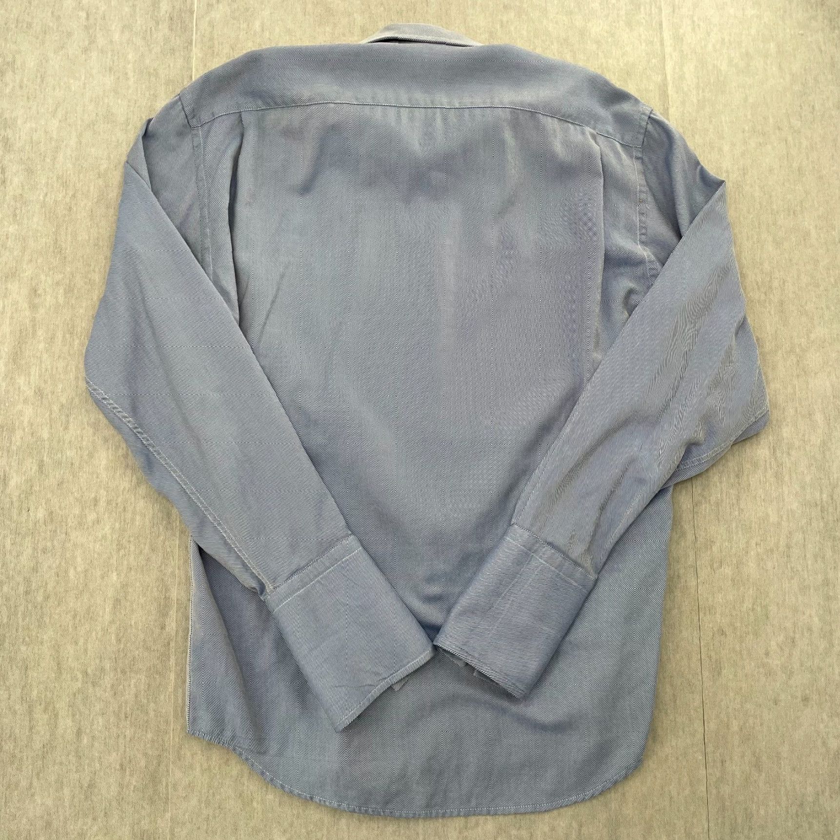 Canali VINTAGE Canali Shirt Adult 15/38 Blue Button Up Dress Shirt French Cuff Mens M Size 40R - 2 Thumbnail