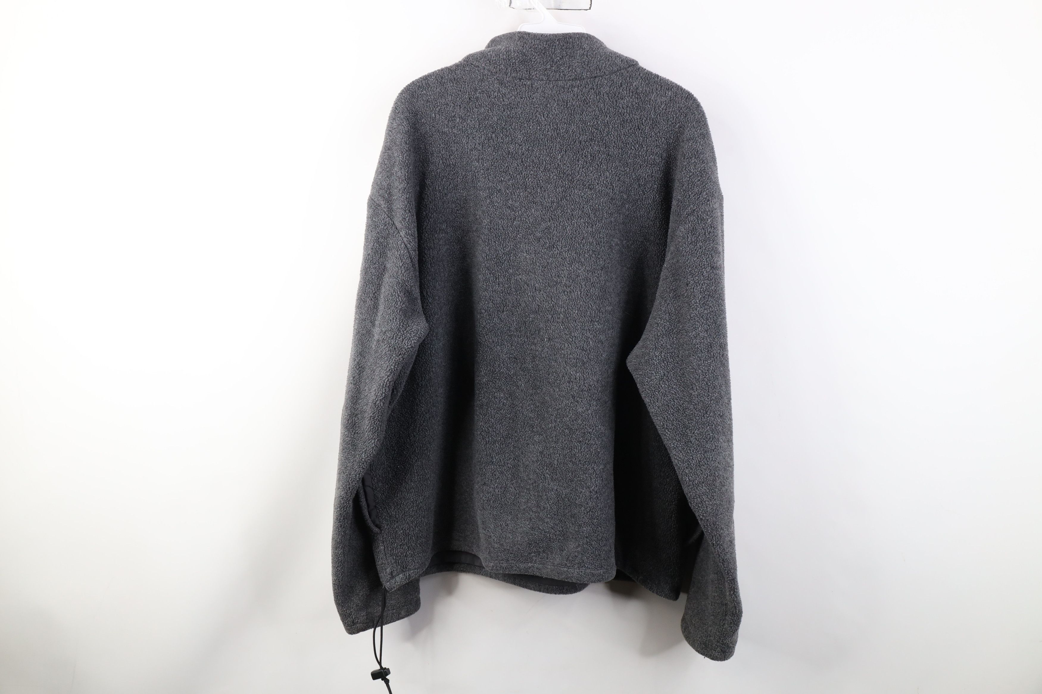Vintage Vintage 90s Streetwear 1/4 Half Zip Fleece Sweater Gray Size US L / EU 52-54 / 3 - 11 Thumbnail