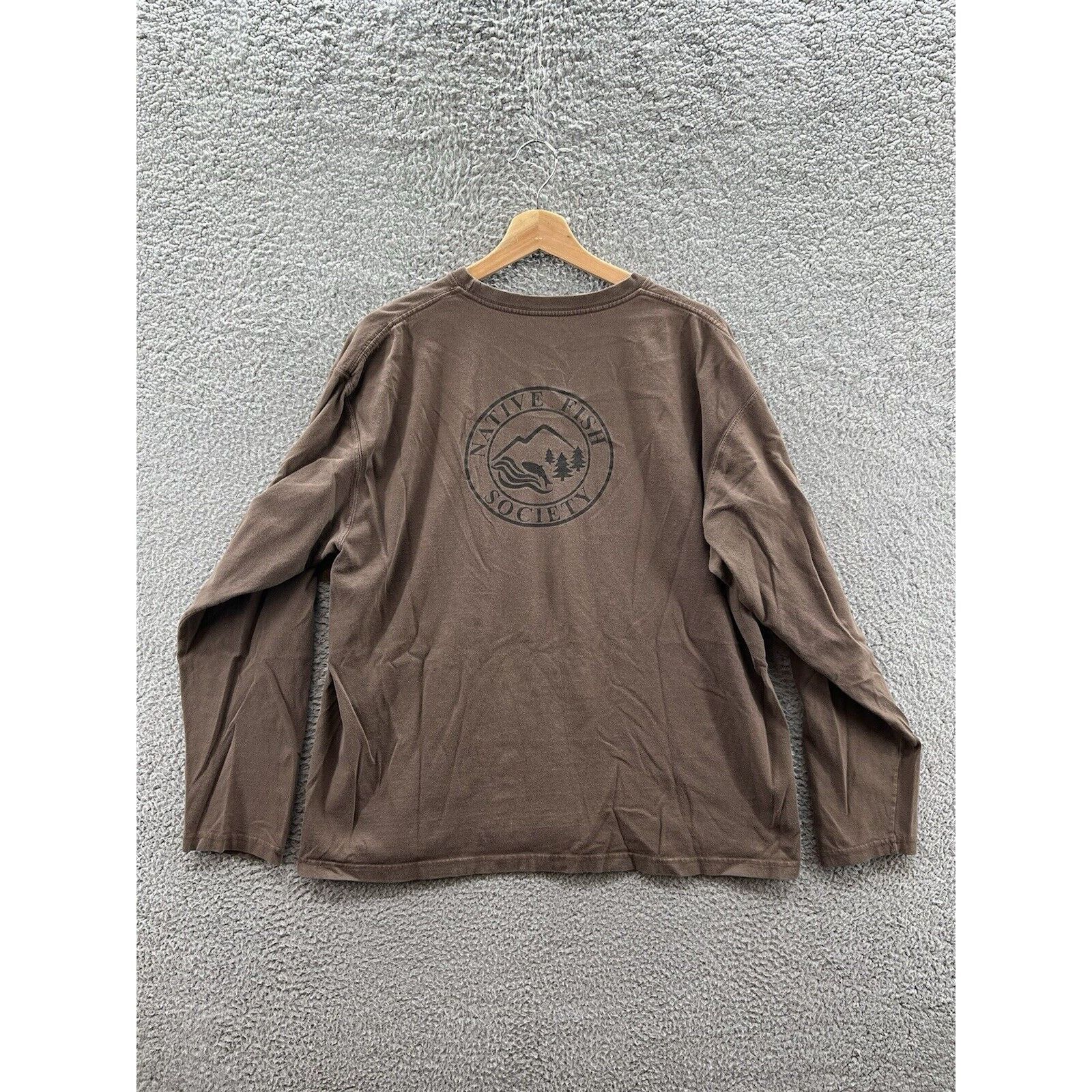 Patagonia Patagonia Hatchery Native Fish Society Brown Long Sleeve Size US L / EU 52-54 / 3 - 2 Thumbnail