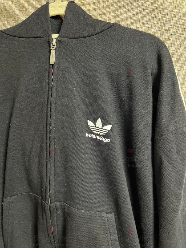 Balenciaga Balenciaga Embroidered Logo Zip-up Hooded Sweatshirt Jacke Size US M / EU 48-50 / 2 - 3 Thumbnail