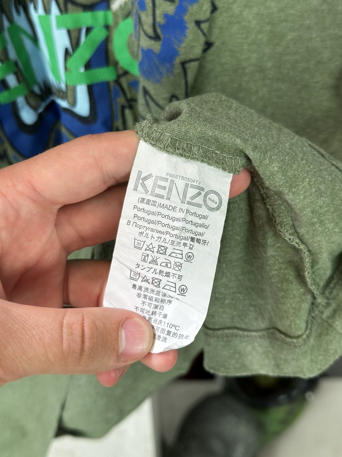 Kenzo Luxury Kenzo Tiger Logo Tee Vintage Green Size US L / EU 52-54 / 3 - 8 Thumbnail