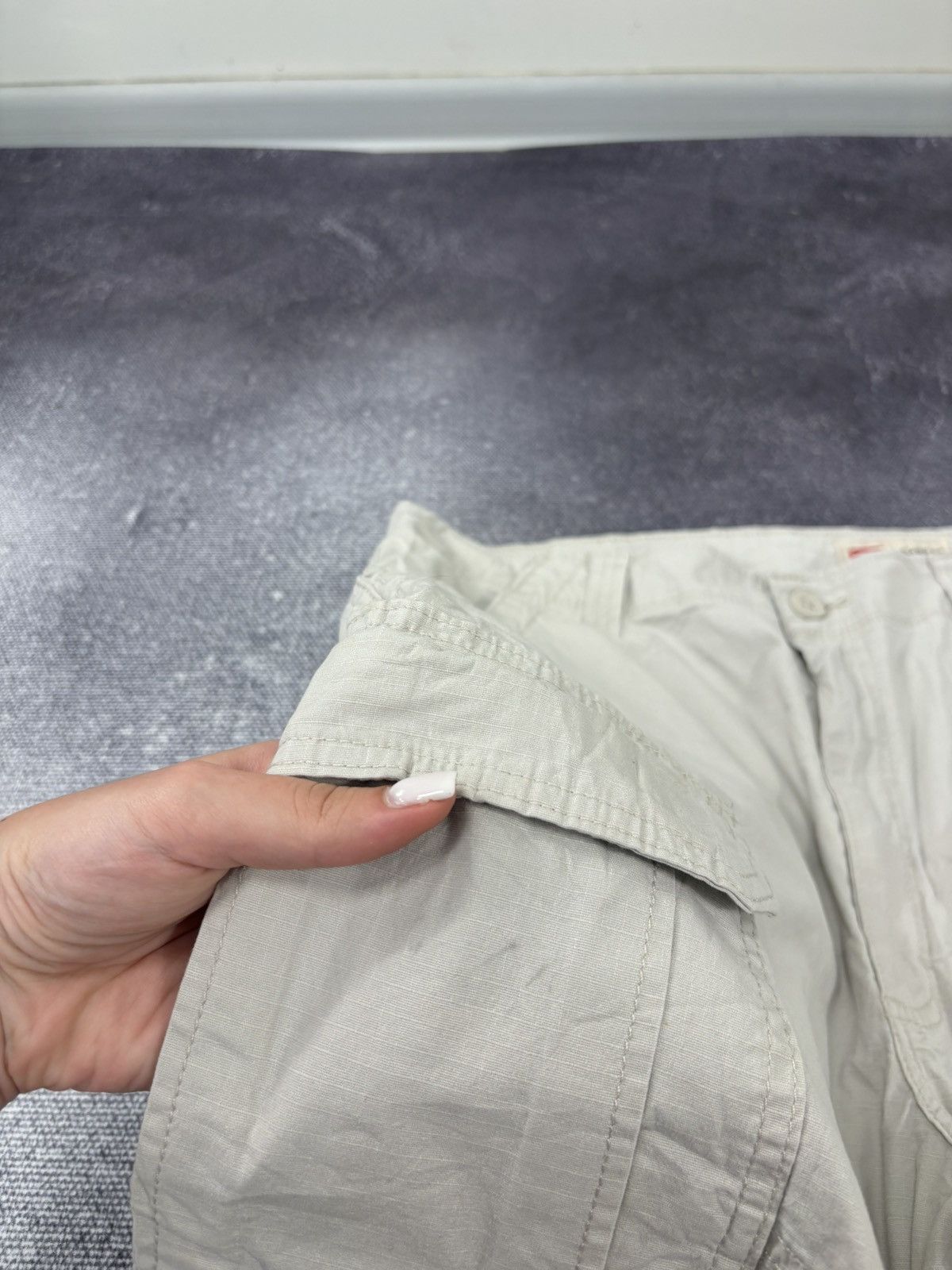 Wrangler Vintage Wrangler Y2K Beige Military Style Hype Cargo Shorts Size US 36 / EU 52 - 5 Thumbnail