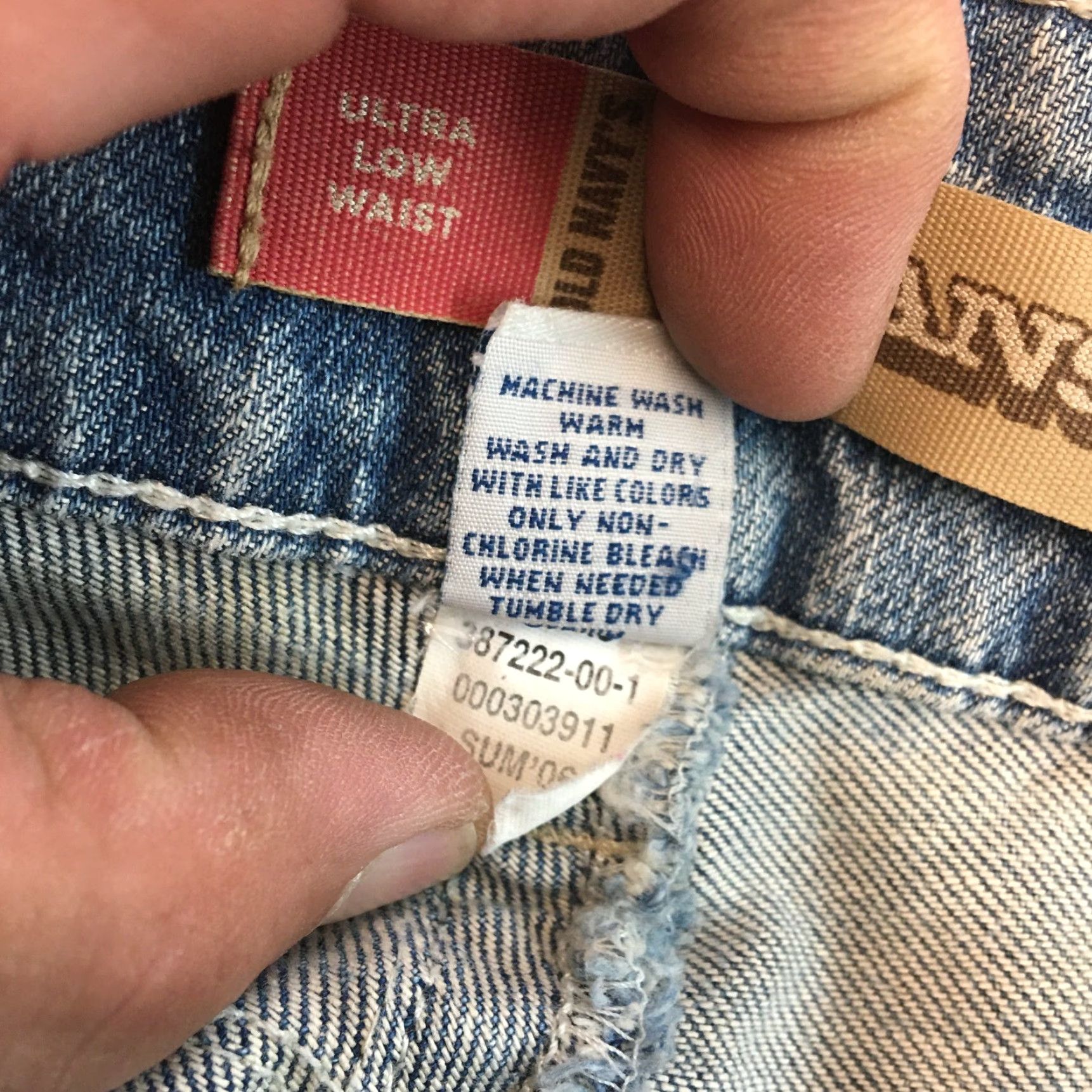 Old Navy Vintage Old Navy Women Cropped Denim Jeans Size 1 28x20 Ultra Low Rise Blue Stretch 2000s Size 25" / US 0 / IT 36 - 7 Thumbnail