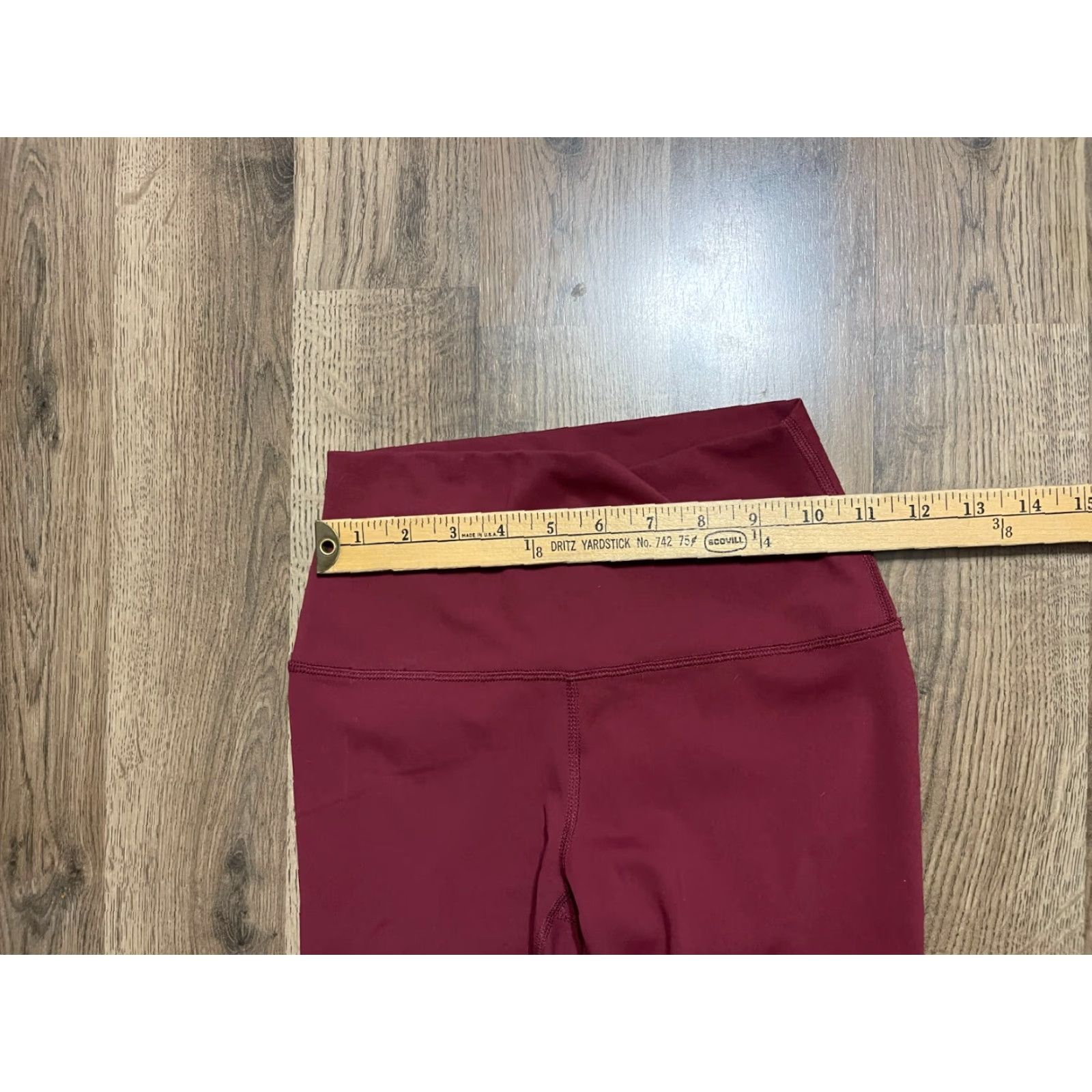 Vintage 90 Degree by Reflex Pants Womens XS Maroon Pull On Leggings Activewear Trousers Skinny Ankle Inseam 24in Casual Fall Spring Summer Red Size 26" / US 2 / IT 38 - 4 Thumbnail
