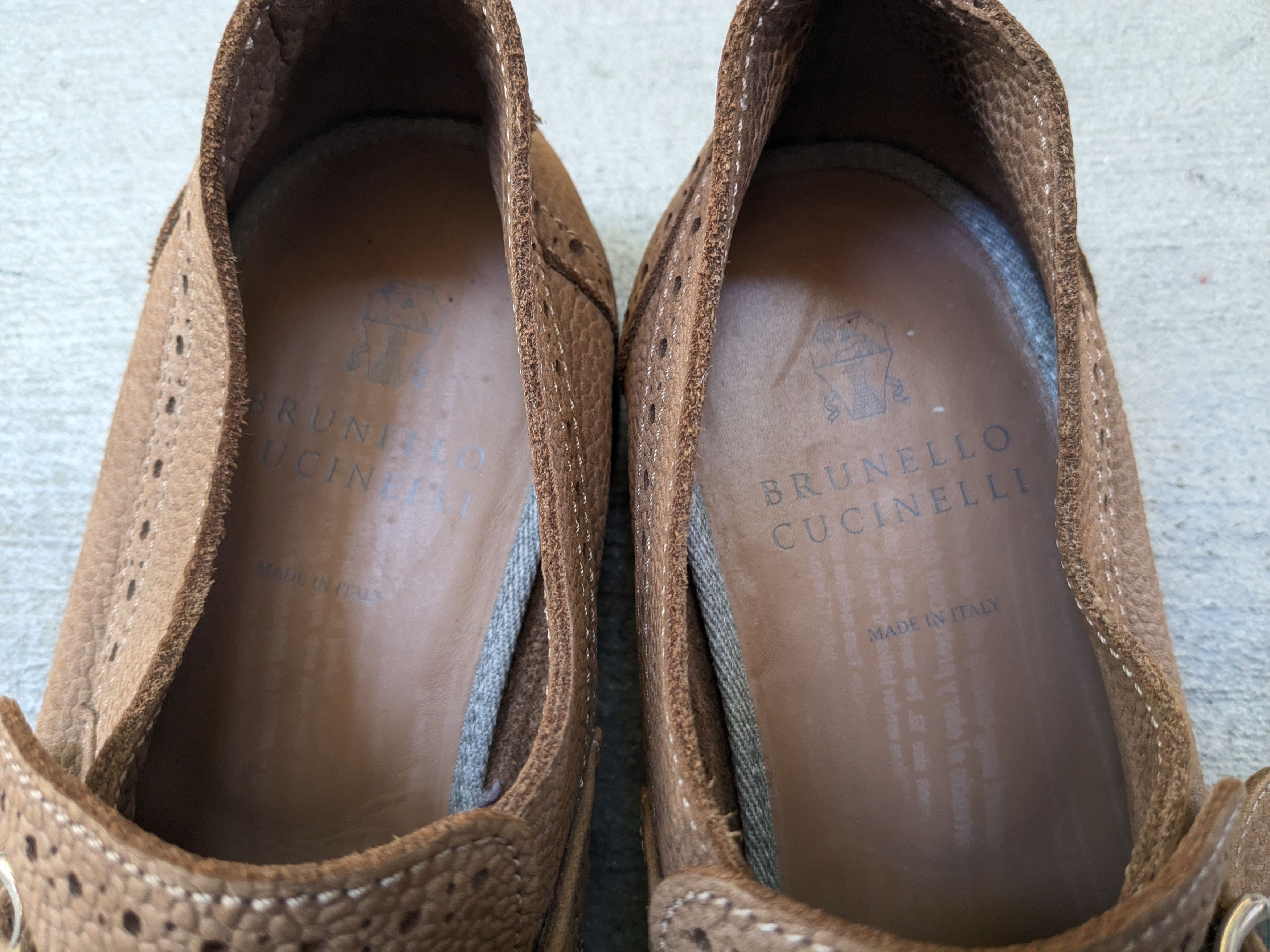 Brunello Cucinelli Brunello Cucinelli Monk Straps Brown 9 42 Fringe Buckle Size US 9 / EU 42 - 6 Thumbnail