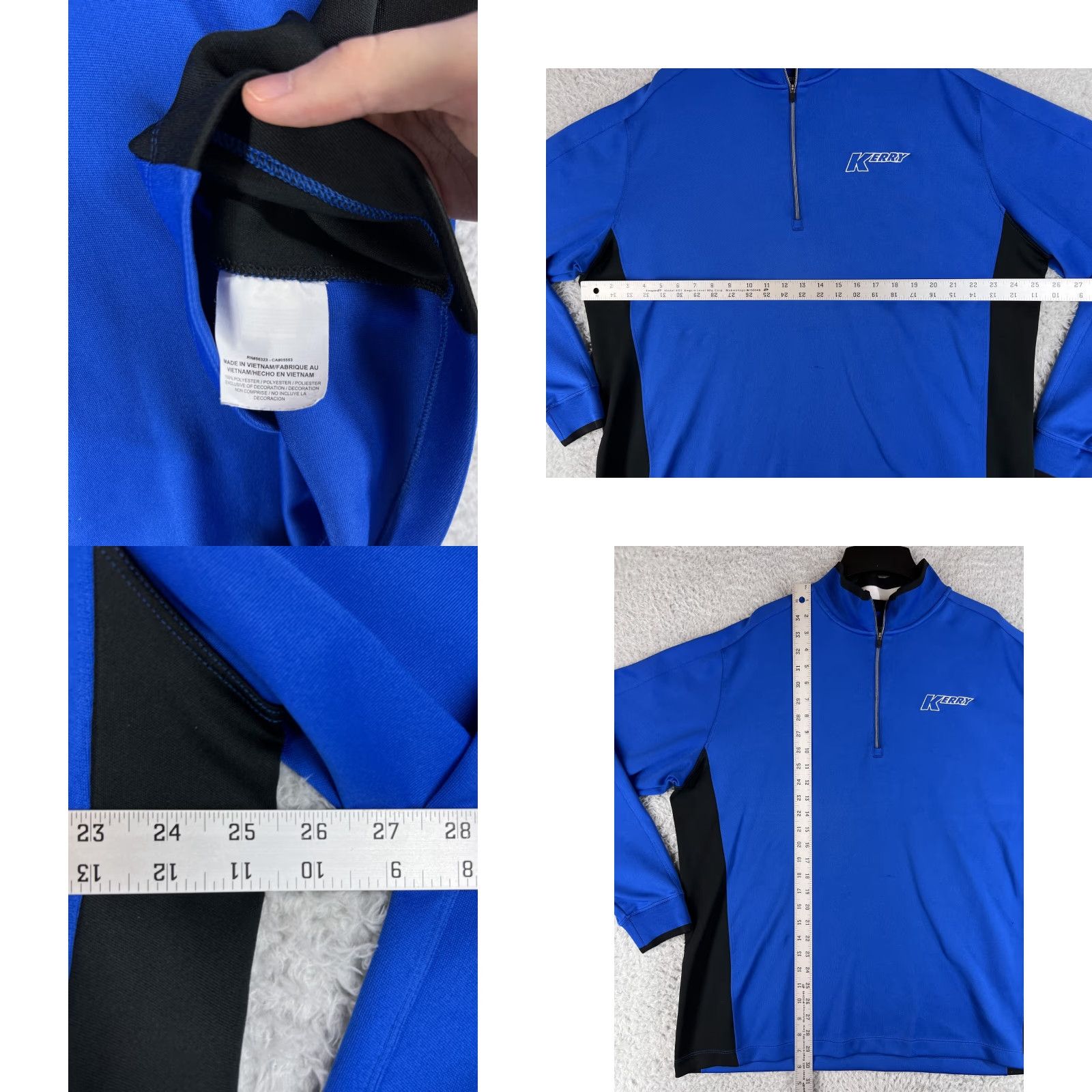 Nike Nike Golf Jacket Mens XL Blue Black 1/4 Zip Dri-Fit Swoosh Logo Pullover Size US XL / EU 56 / 4 - 8 Thumbnail