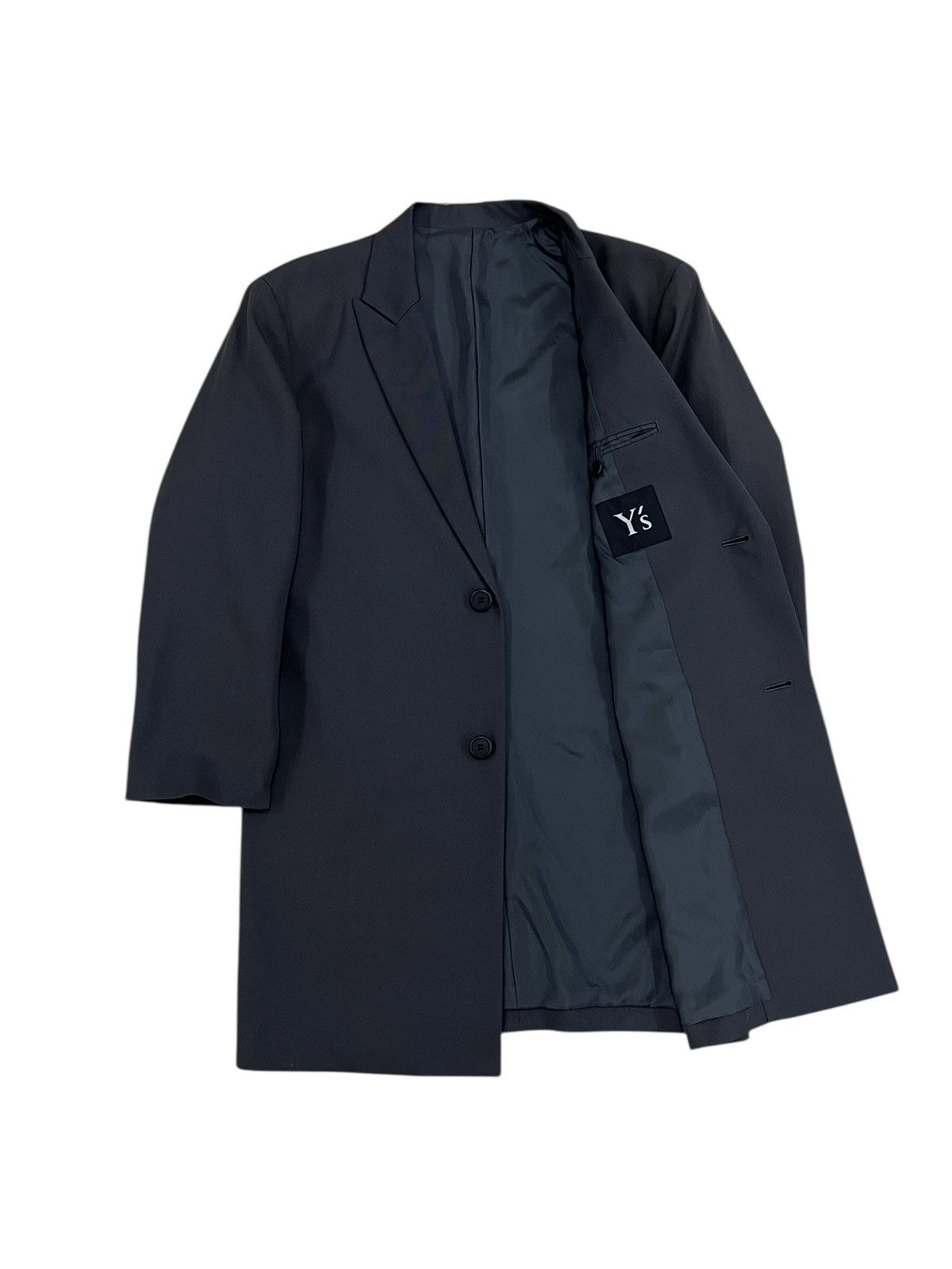 Y's Vintage Y’s Wool Long Coat Jacket Size US M / EU 48-50 / 2 - 1 Thumbnail