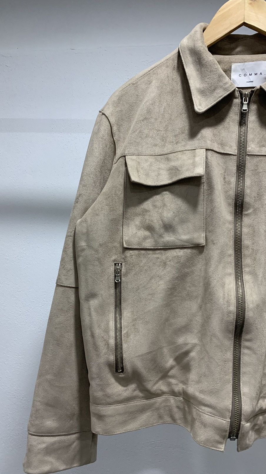 Japanese Brand 🚨FINAL DROP🚨 Comma Homme Suede Casual Crop Jacket Size US M / EU 48-50 / 2 - 3 Thumbnail