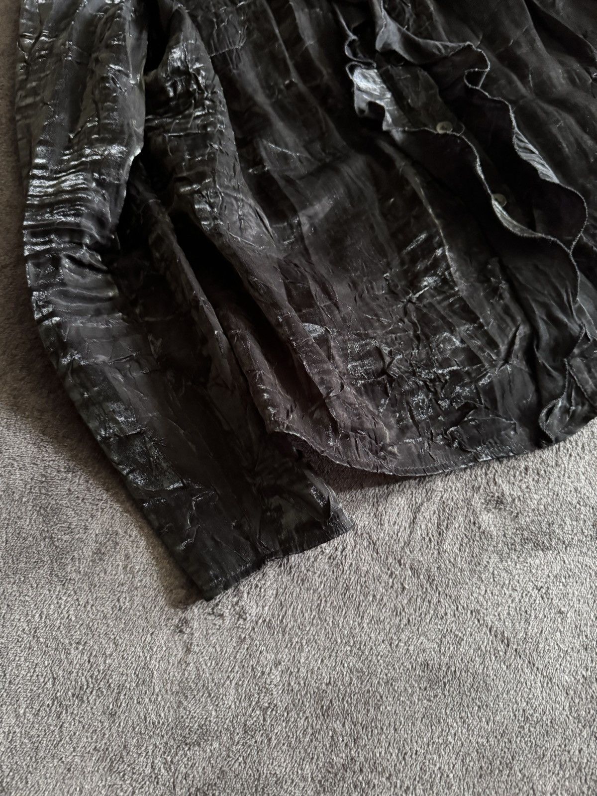 Vintage Vintage gothic elegant y2k black metallic plisse Size M / US 6-8 / IT 42-44 - 3 Thumbnail