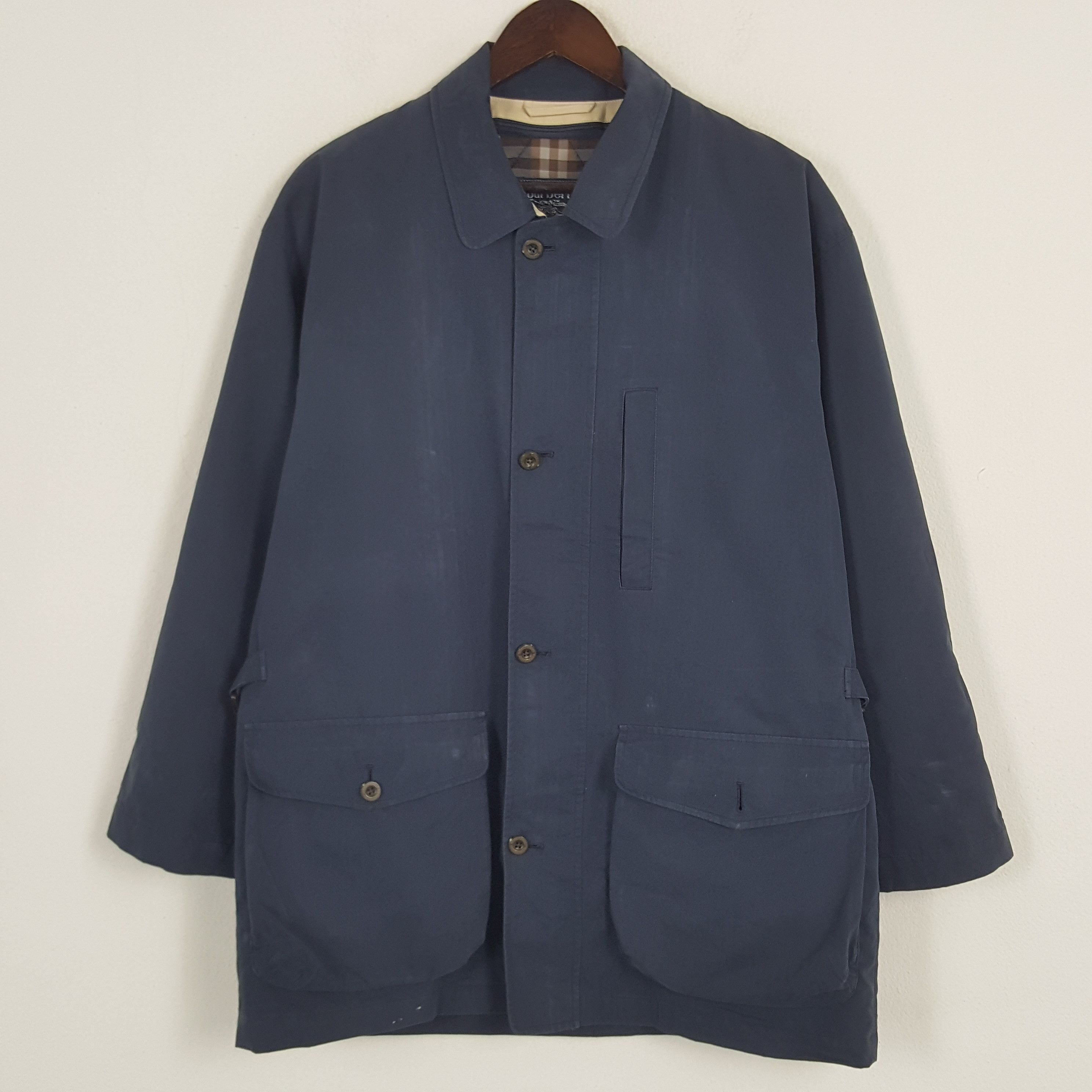 Burberry × Vintage Vintage Burberrys Custom Spell Out Zipper Jacket Size US L / EU 52-54 / 3 - 3 Thumbnail