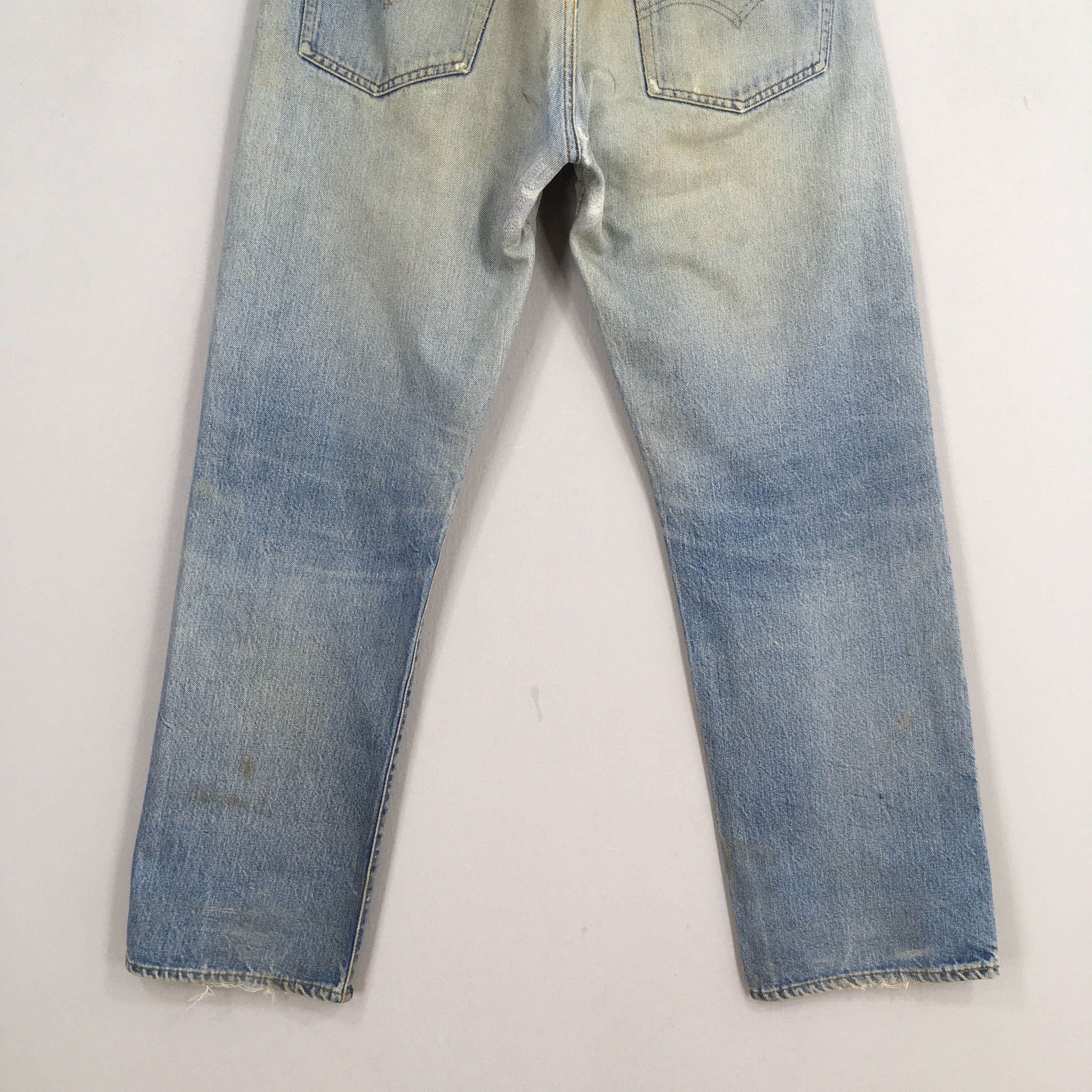 Levi's Size 31x29 Vintage 70s Levi's 501 Selvedge Jeans S1901 Size US 31 - 11 Thumbnail