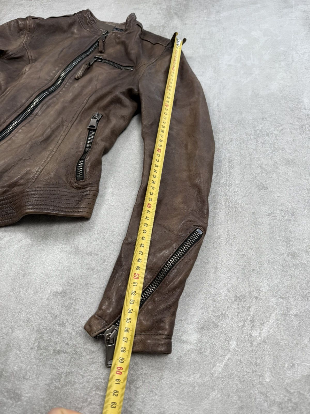 Vintage EMPRESA Milano leather jacket archive opium Rick style y2k Size XS / US 0-2 / IT 36-38 - 13 Thumbnail
