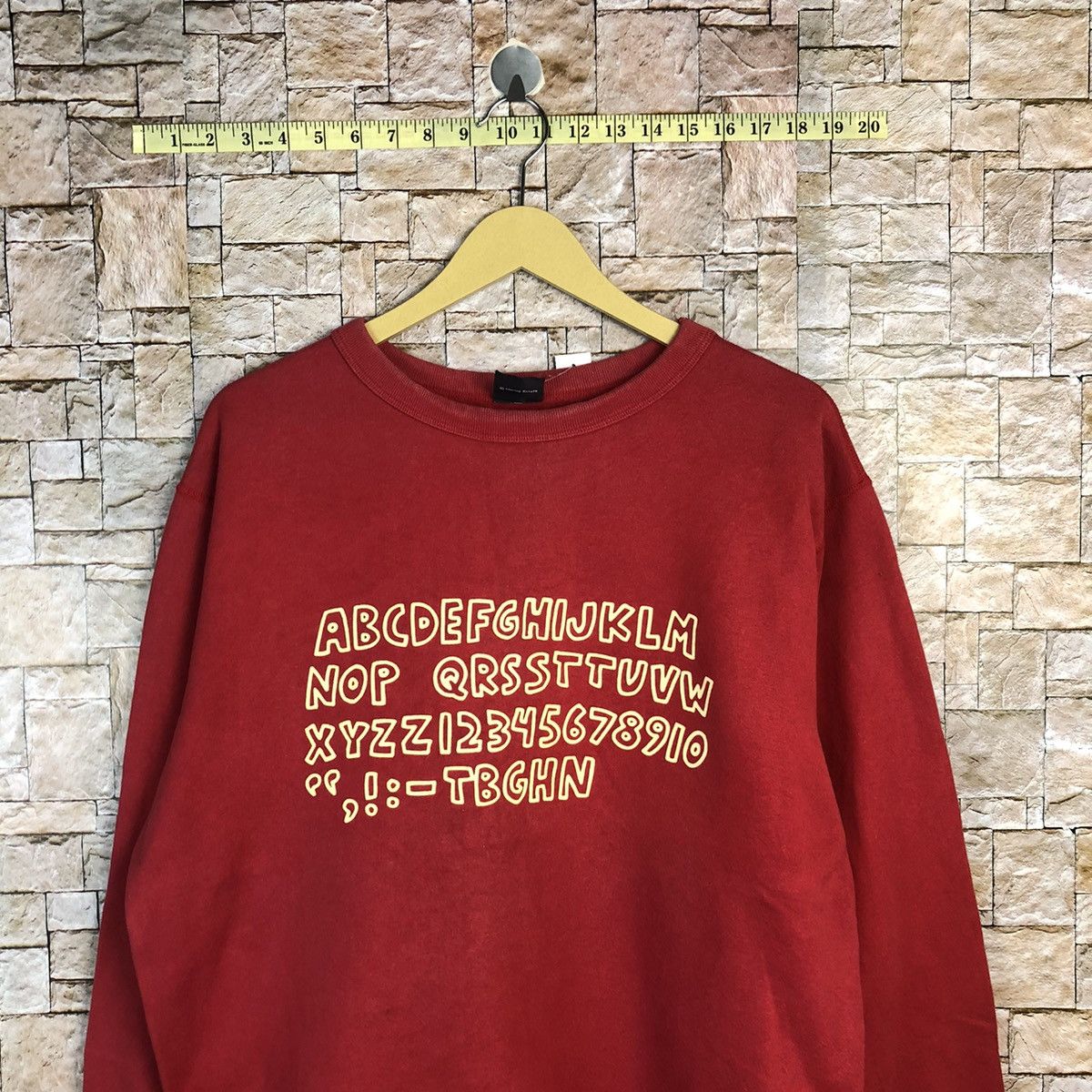 Keith Haring DL K.Harring X Uniqlo alphabet Red vintage Sweatshirt #A472 Size US L / EU 52-54 / 3 - 2 Thumbnail