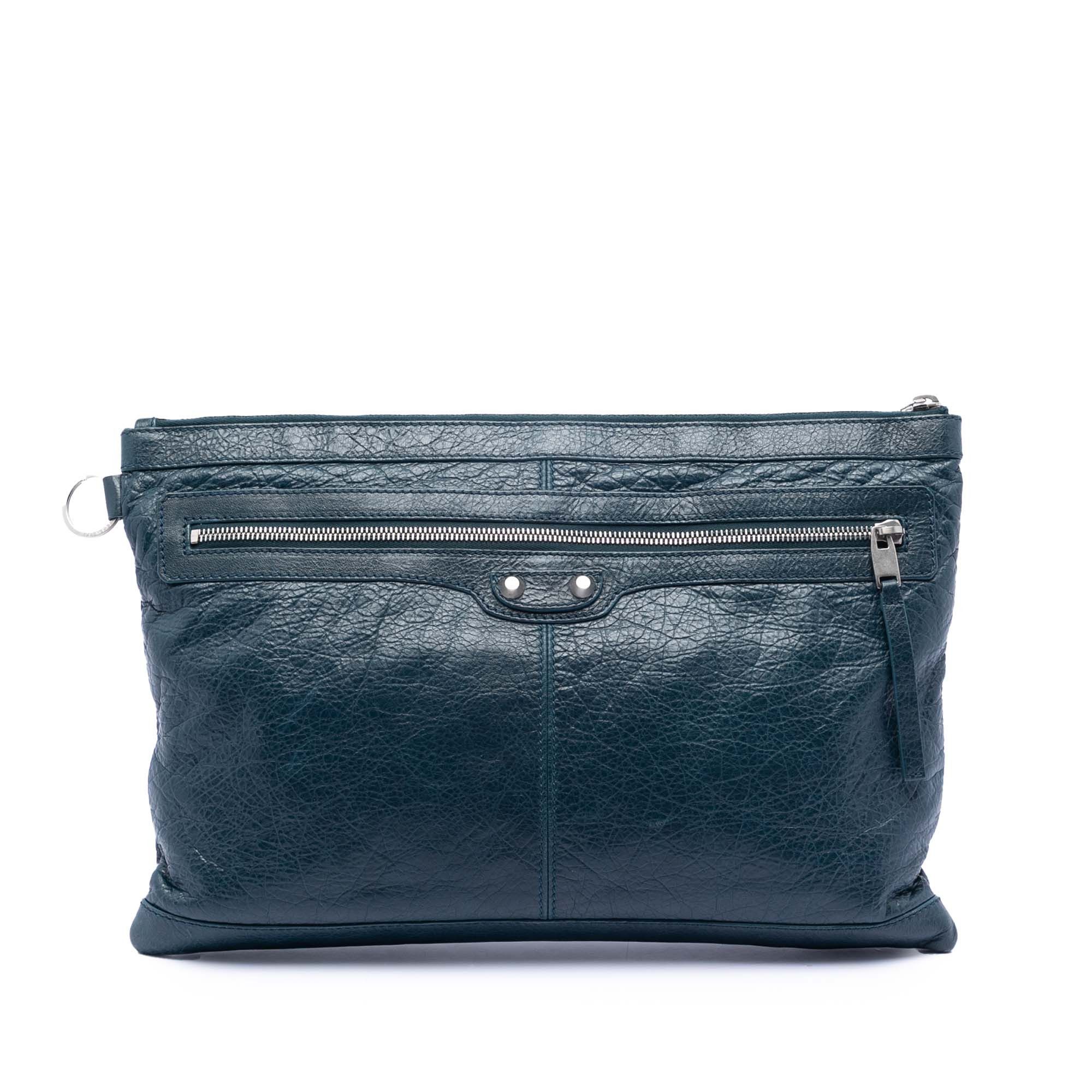 Balenciaga Balenciaga Lambskin Motocross Classic Clip L Clutch Size ONE SIZE - 1 Thumbnail
