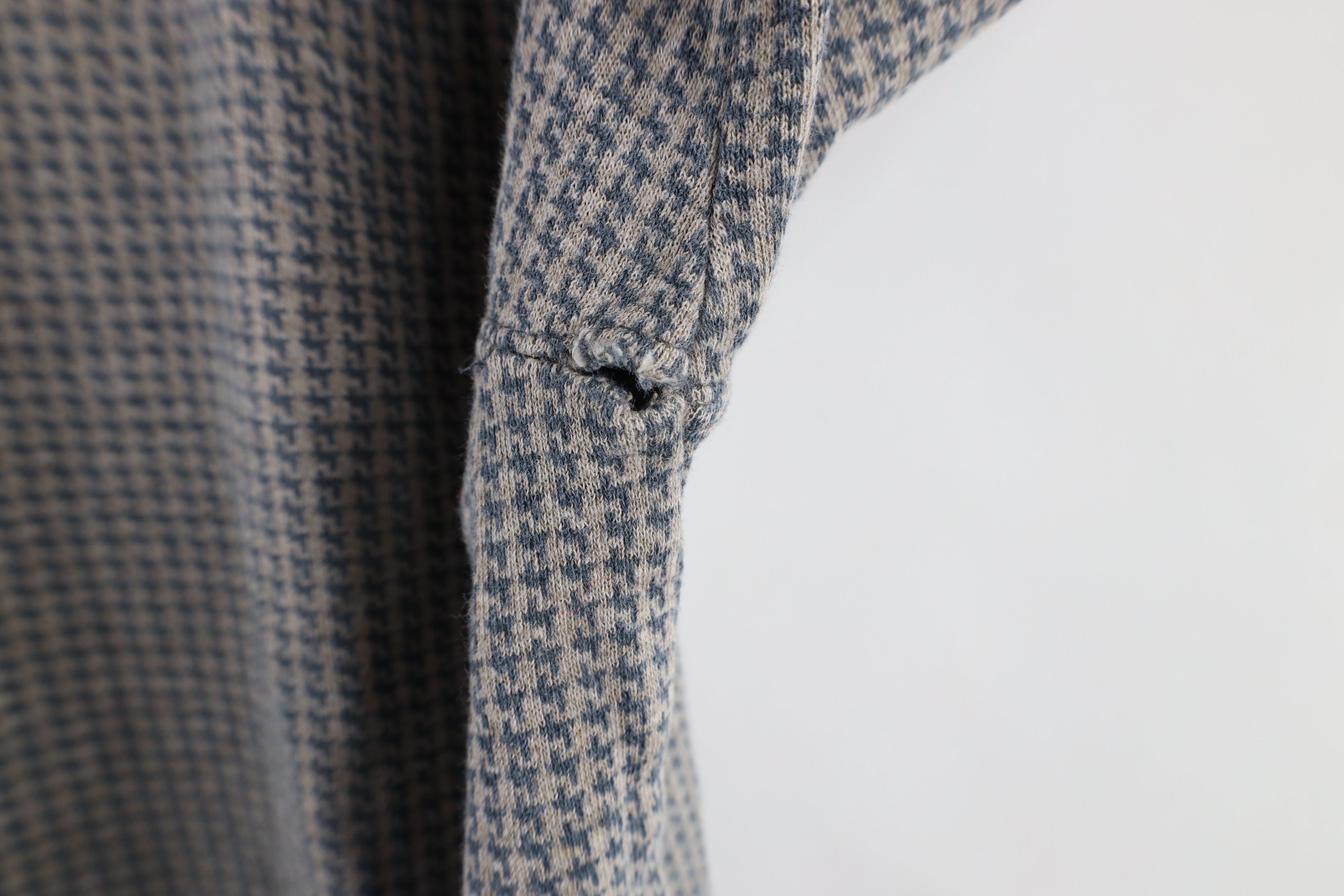 Vintage Vintage 90s Streetwear Houndstooth Long Sleeve Rugby Polo Size US M / EU 48-50 / 2 - 5 Thumbnail
