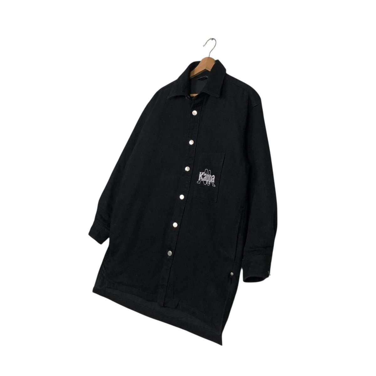 Japanese Brand 🔥RICH BLACK WOOL JACKET SNAP BUTTON KAPPA Size US XS / EU 42 / 0 - 4 Thumbnail