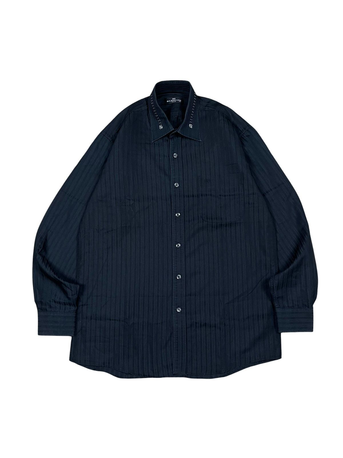 Balenciaga Balenciaga BB Logo Pocket Button Up Shirt Size US L / EU 52-54 / 3 - 1 Thumbnail