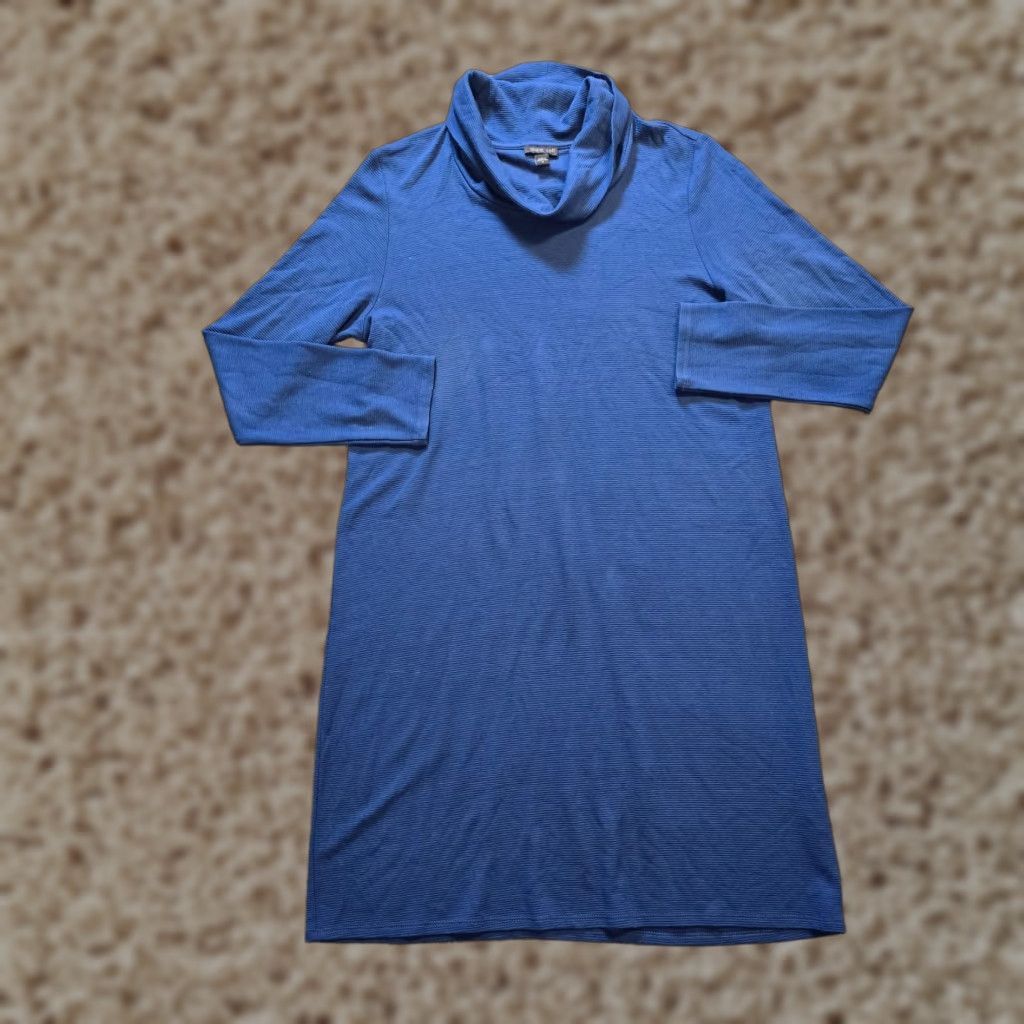J. Jill J Jill Dress Womens Blue Cowl Neck Ribbed Stretch Shirt? Size M / US 6-8 / IT 42-44 - 1 Thumbnail