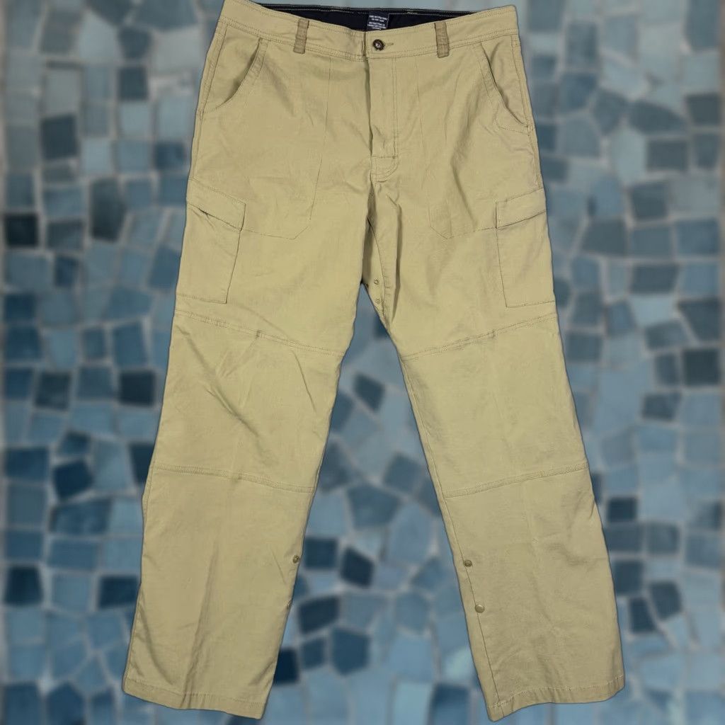 Prana Prana Pants Mens L 34x32 Stretch Zion Roll Up Snap Convertible Vintage Softshell Chino Baggy? Size US 34 / EU 50 - 1 Thumbnail
