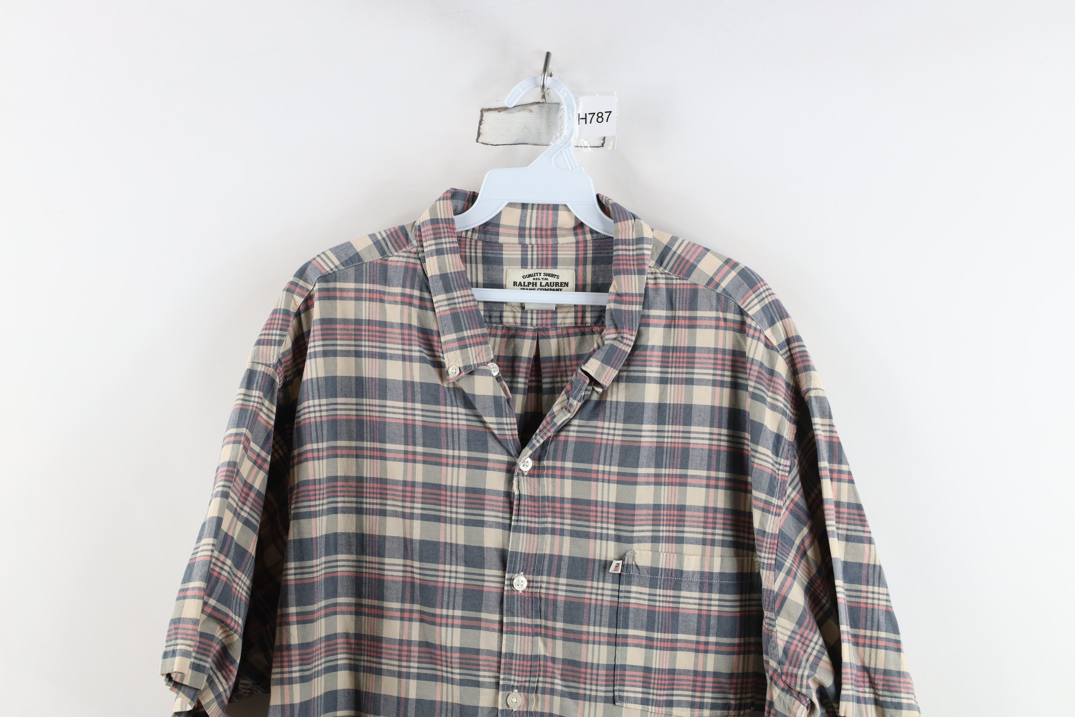 Polo Ralph Lauren Vintage Ralph Lauren Short Sleeve Collared Button Down Shirt Size US XL / EU 56 / 4 - 2 Thumbnail