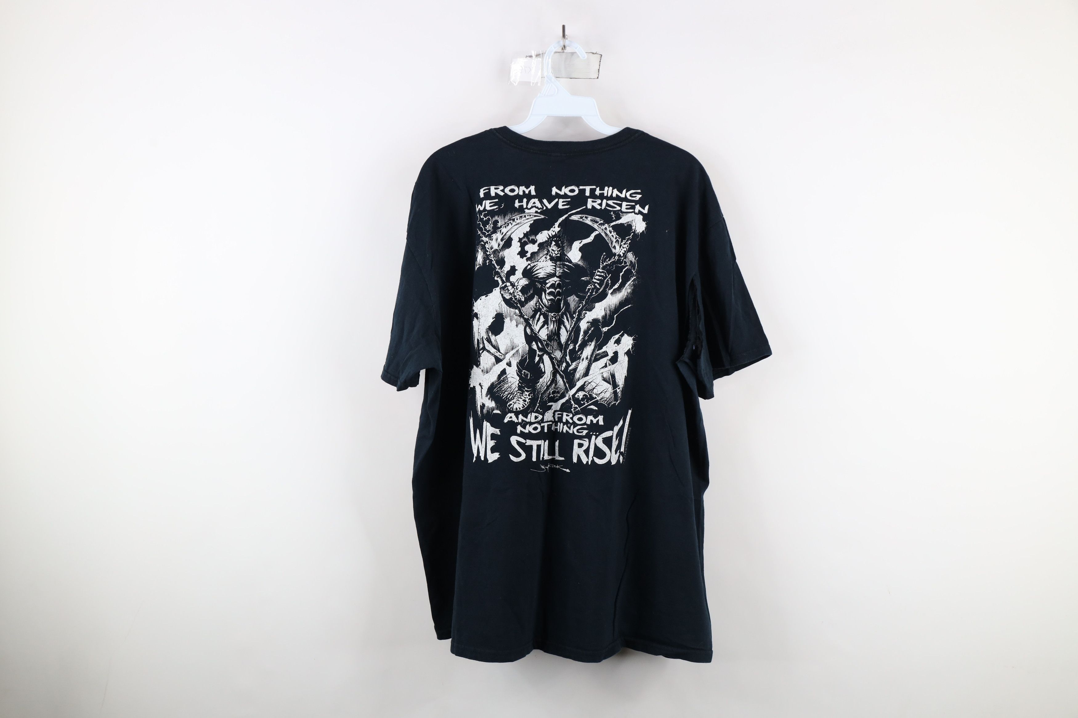 Vintage Vintage Streetwear Iron Asylum Gym Weightlifting T-Shirt Size US XXL / EU 58 / 5 - 12 Thumbnail