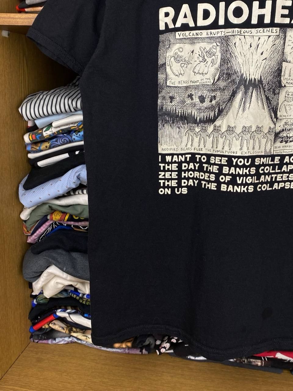 Band Tees × Vintage Vintage Radiohead y2k Sounds of Orgy Waste Tee Size US M / EU 48-50 / 2 - 5 Thumbnail