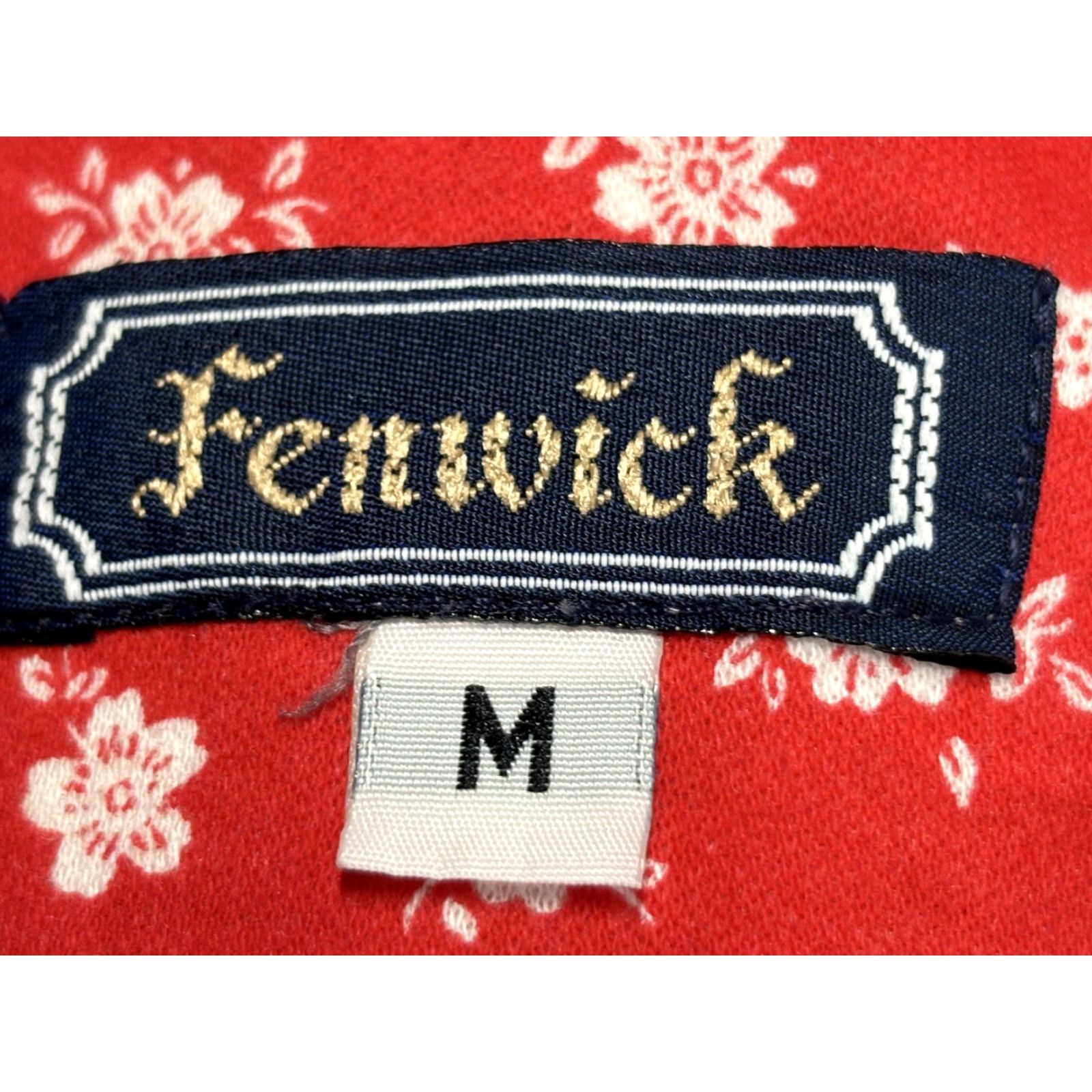 Vintage VINTAGE Fenwick Floral Midi Dress Womens Medium Red Cottagecore 1990s Prairie Casual Size M / US 6-8 / IT 42-44 - 7 Thumbnail