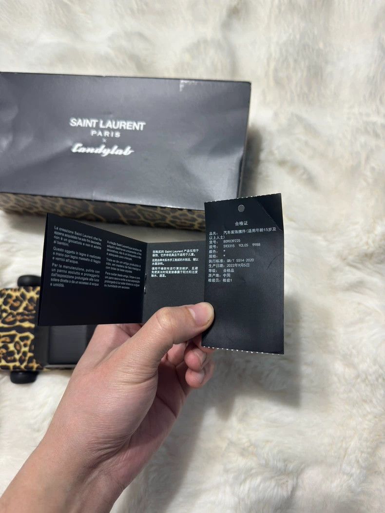 Saint Laurent Paris saint laurent parisLeopard print solid wood car model 2503- Size ONE SIZE - 7 Thumbnail